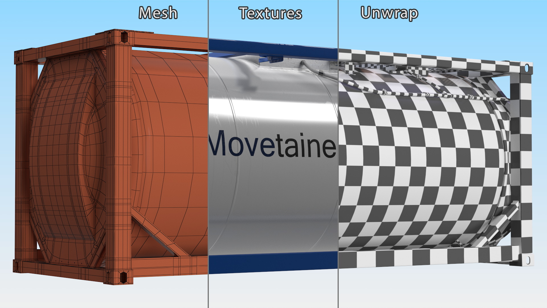 Standard ISO Tank Container 3D