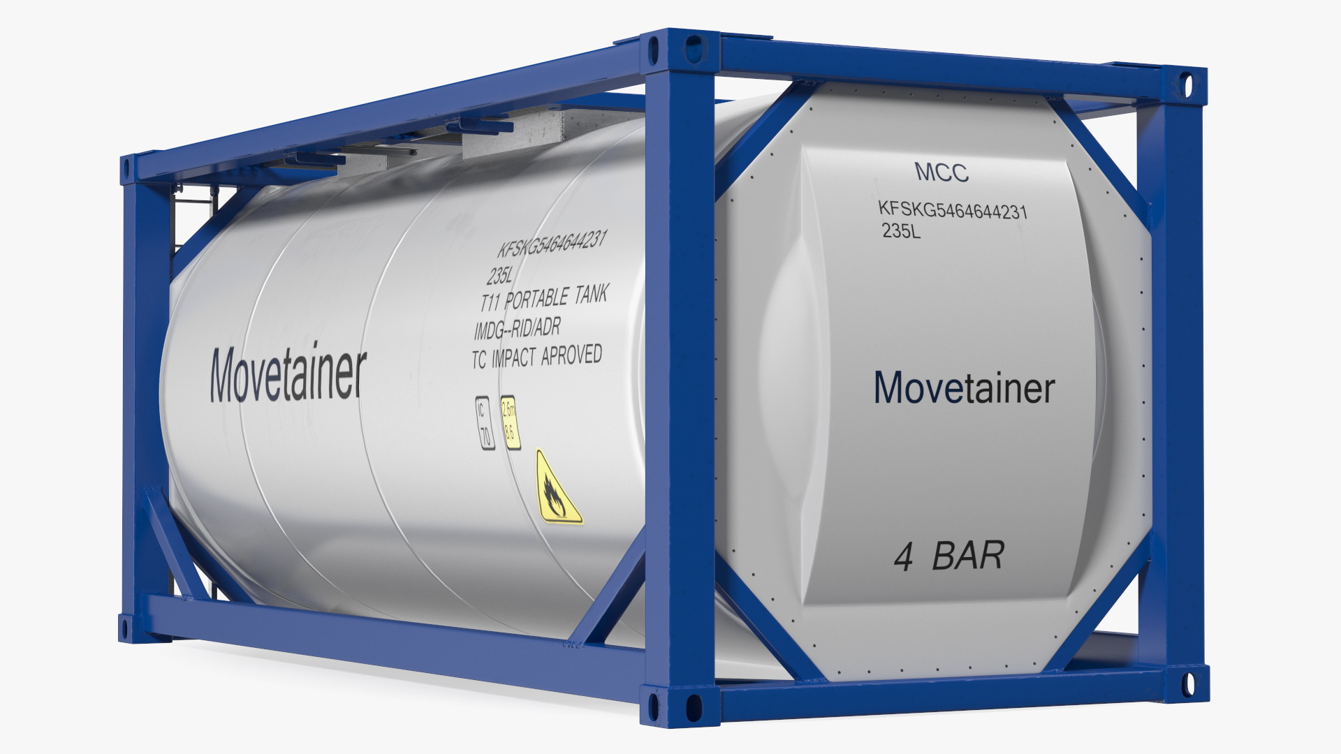 Standard ISO Tank Container 3D