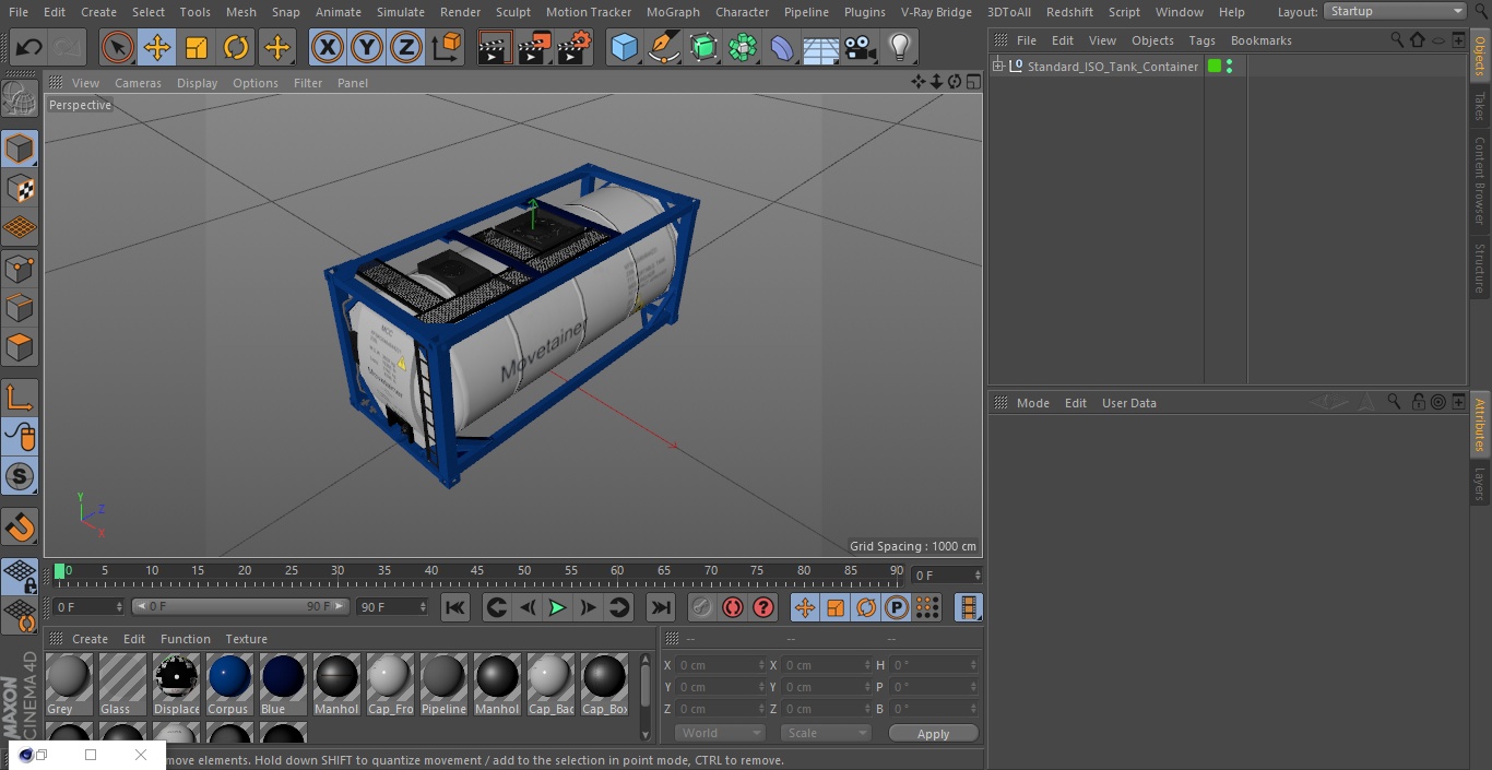 Standard ISO Tank Container 3D