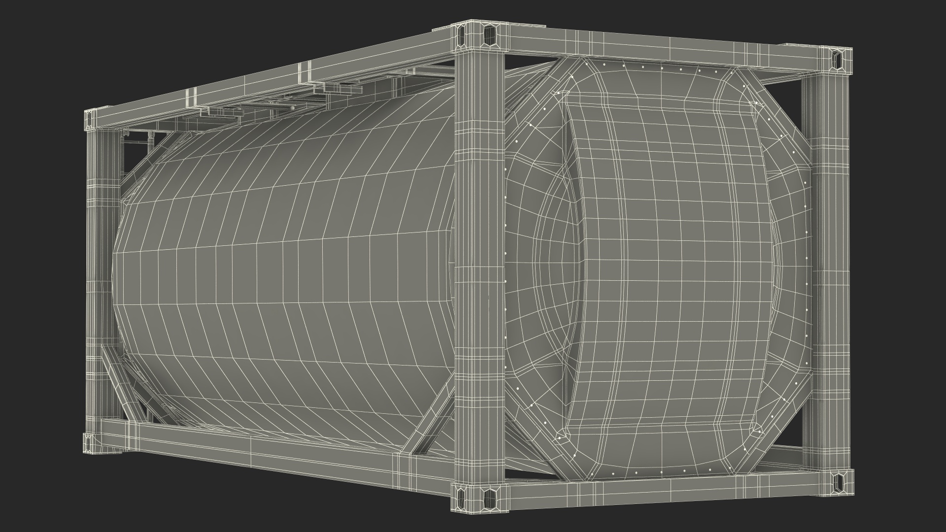 Standard ISO Tank Container 3D