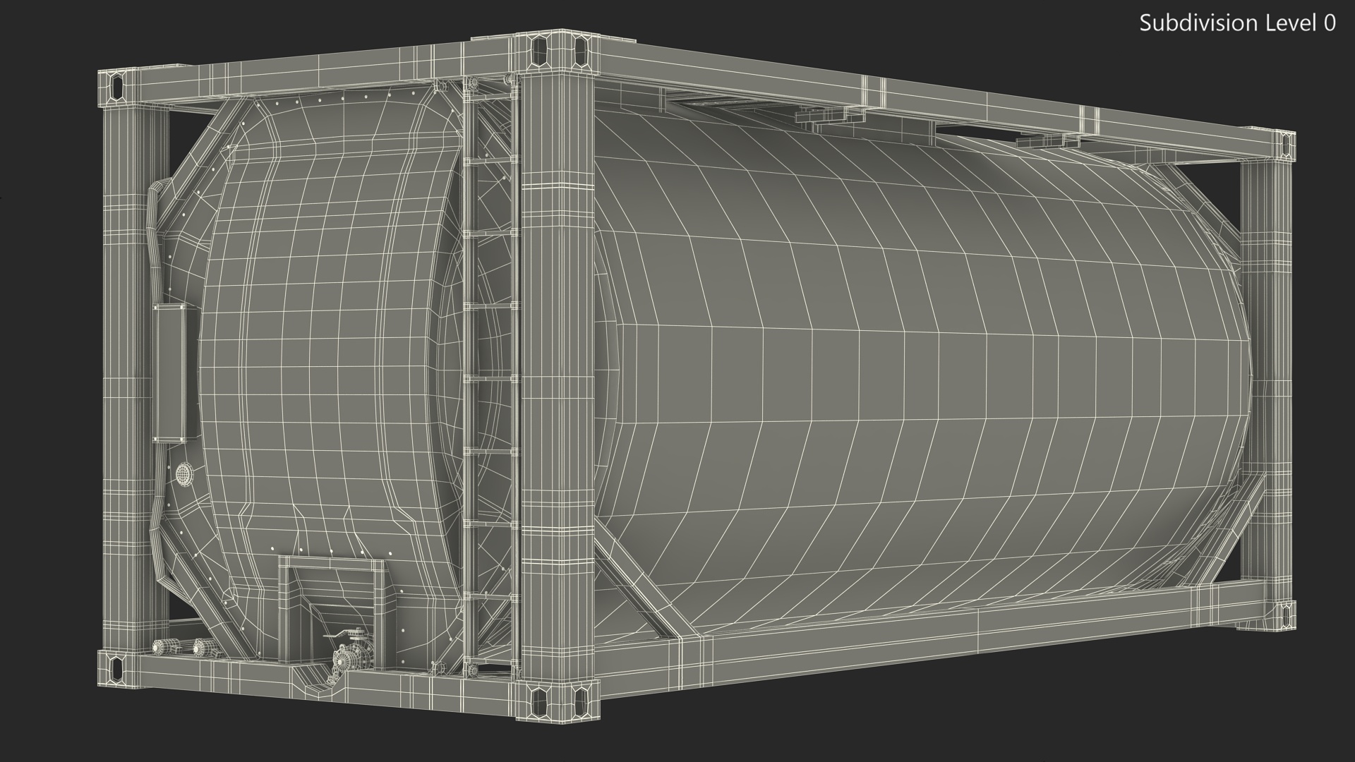 Standard ISO Tank Container 3D