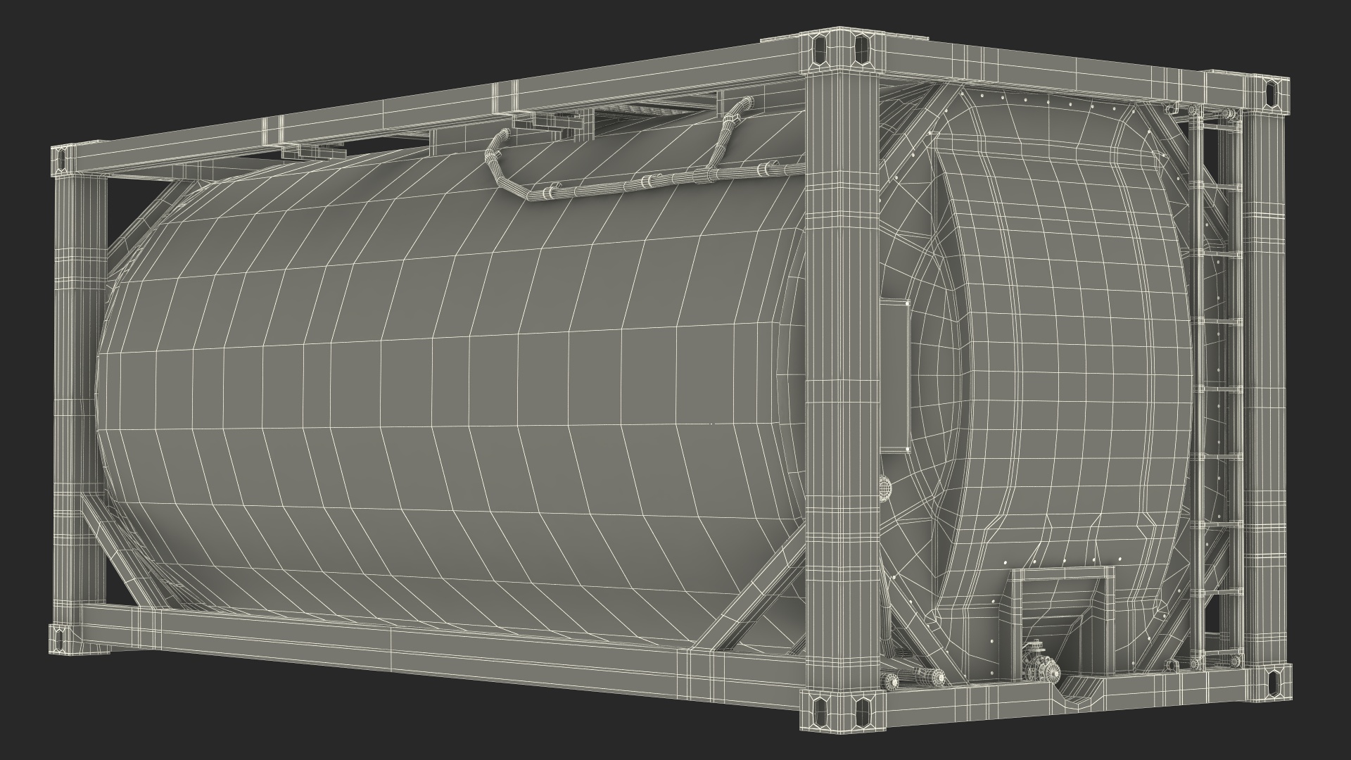 Standard ISO Tank Container 3D