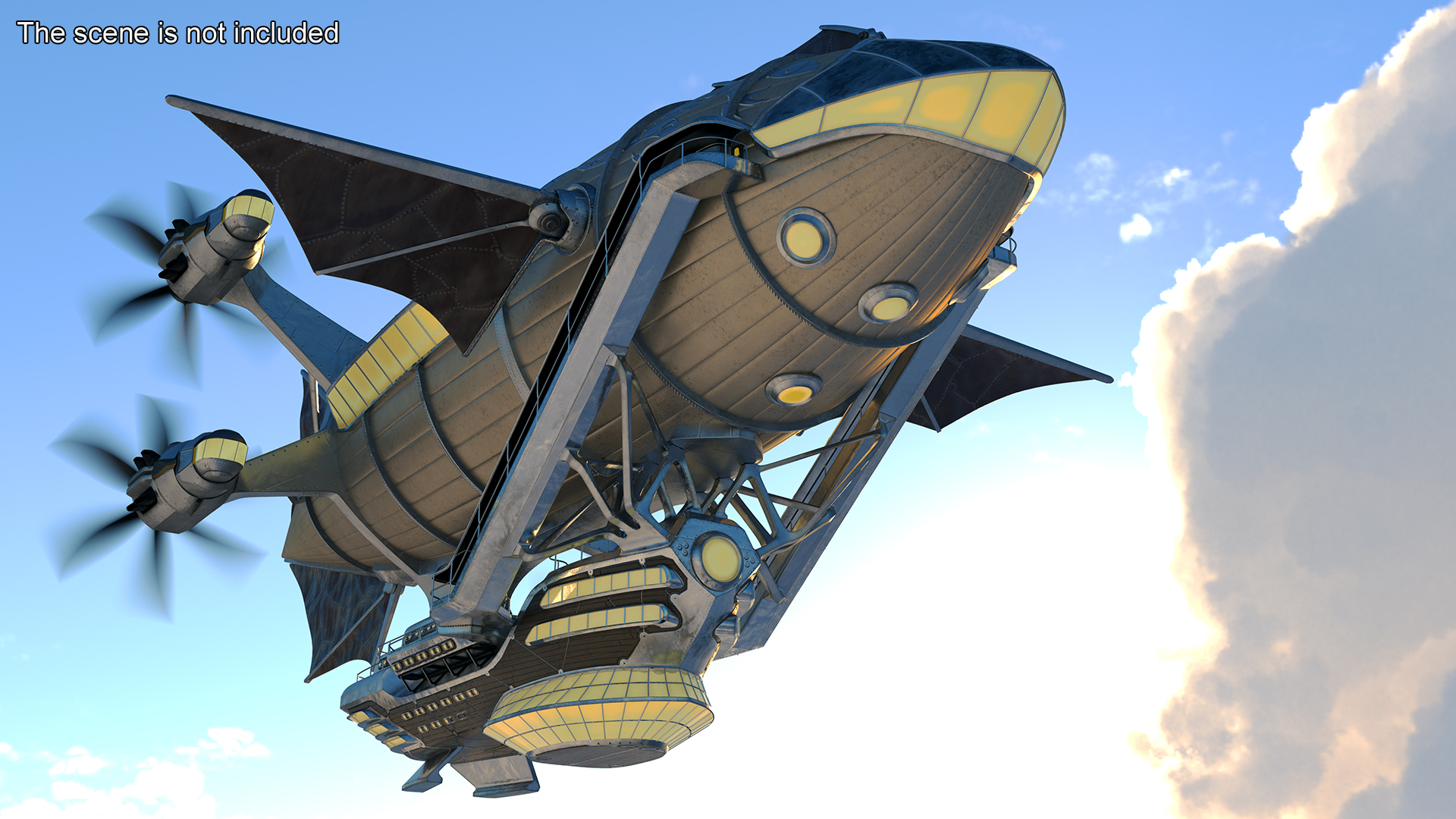 3D model Steampunk Blimp