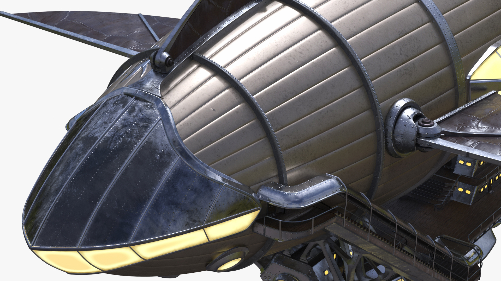 3D model Steampunk Blimp