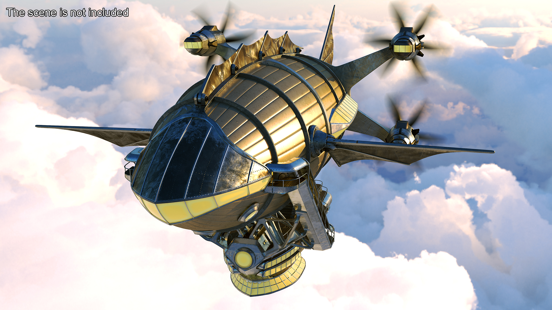 3D model Steampunk Blimp