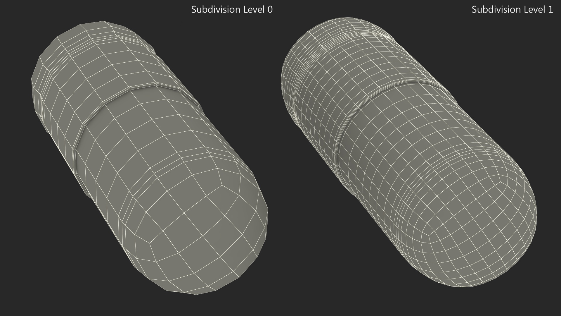 Yellow and White Capsule 3D model