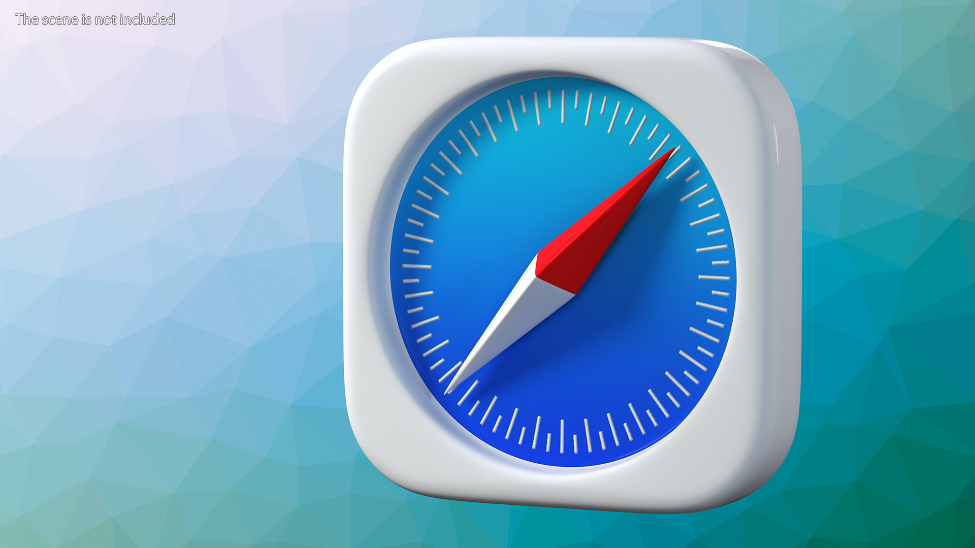 iPhone iOS Safari Icon 3D