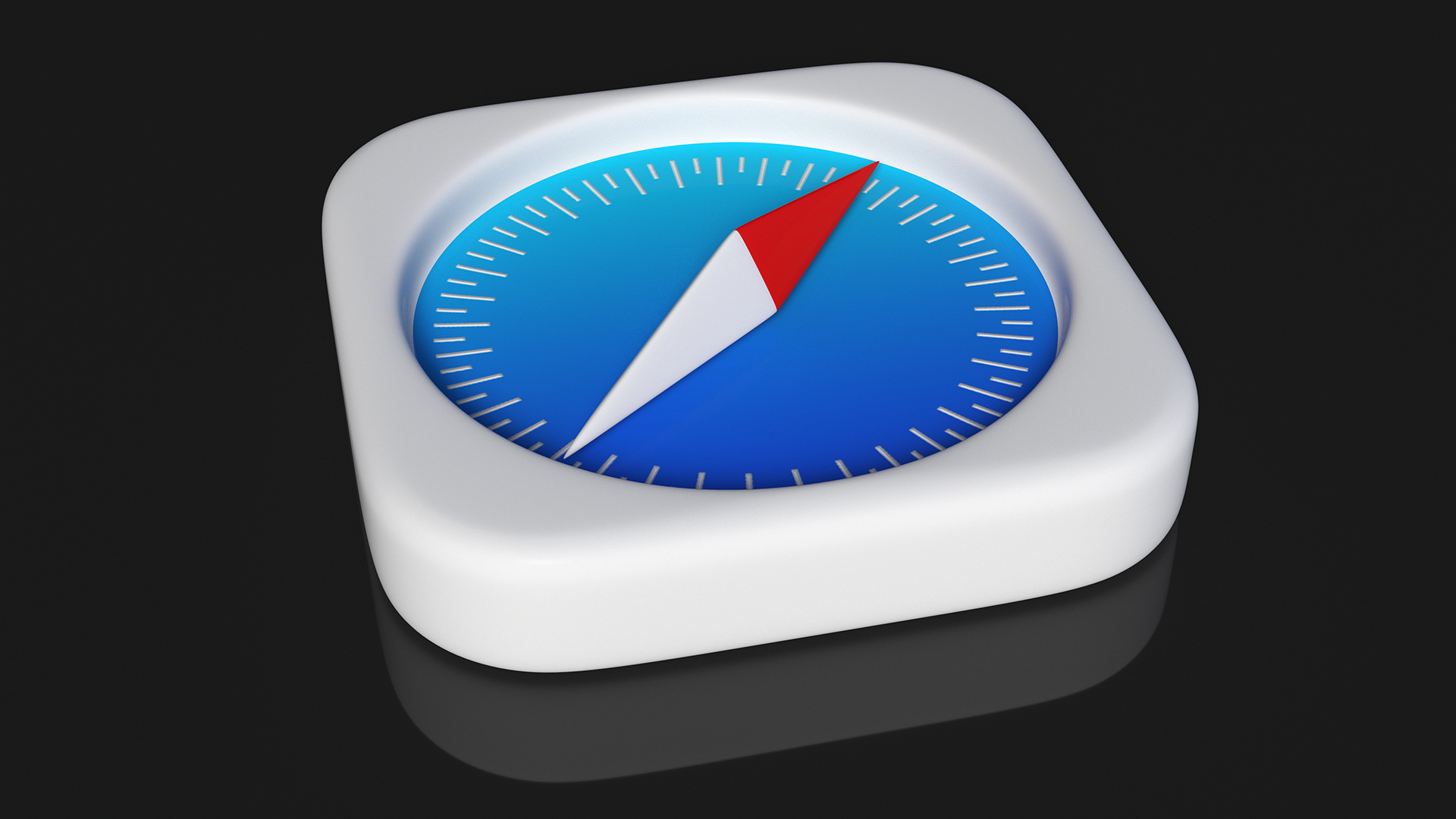 iPhone iOS Safari Icon 3D