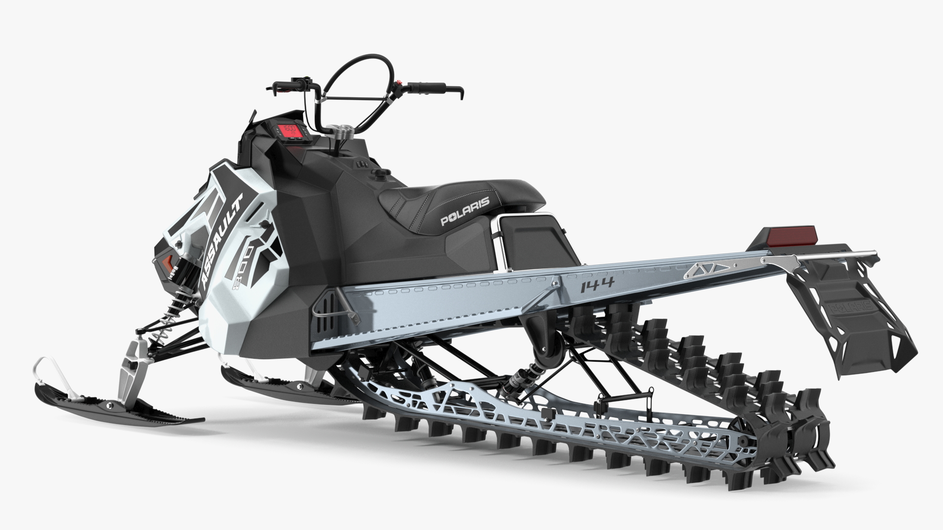 Polaris Snowmobile Black 3D model