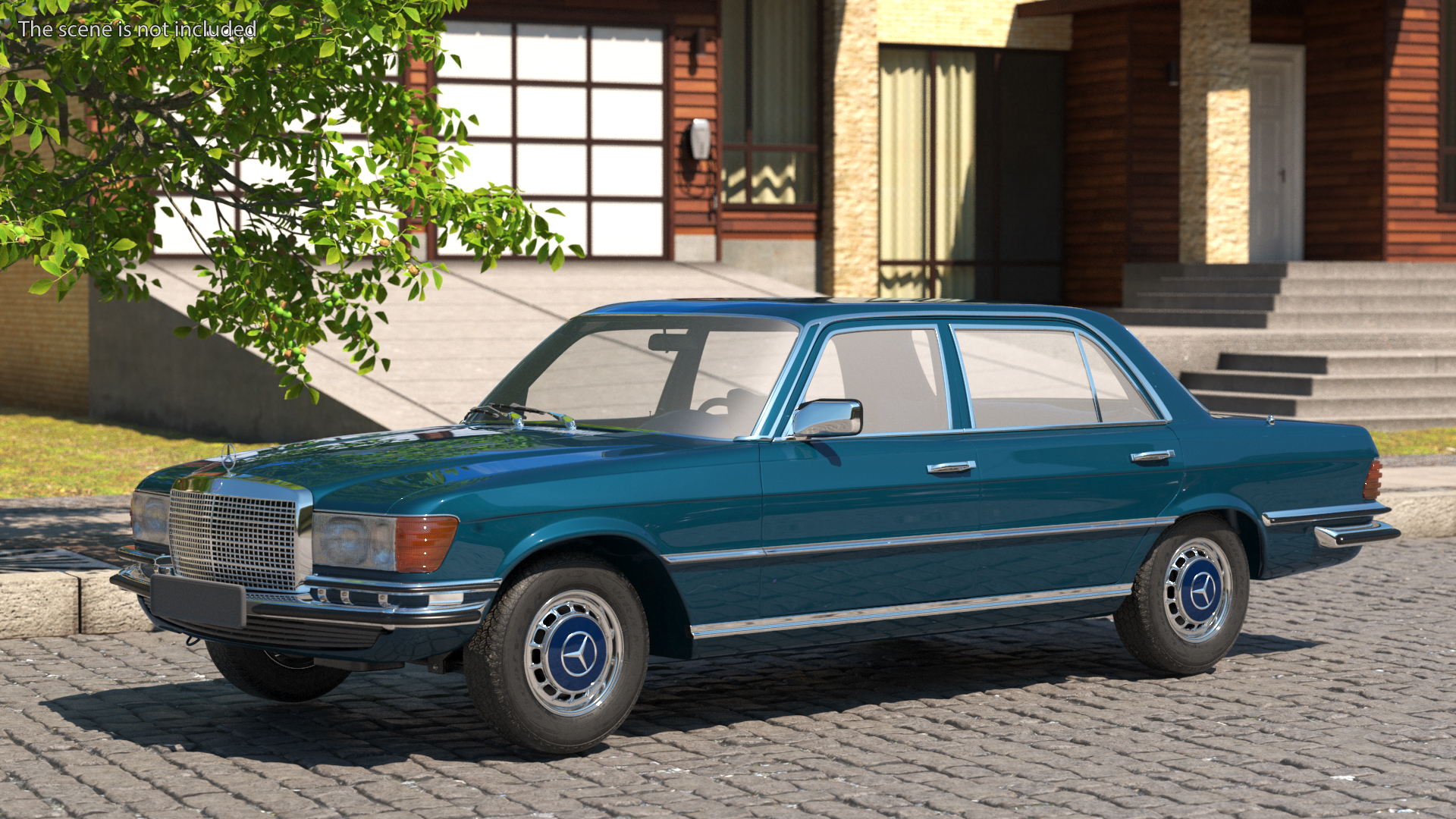 3D model Mercedes Benz 350 SE Blue