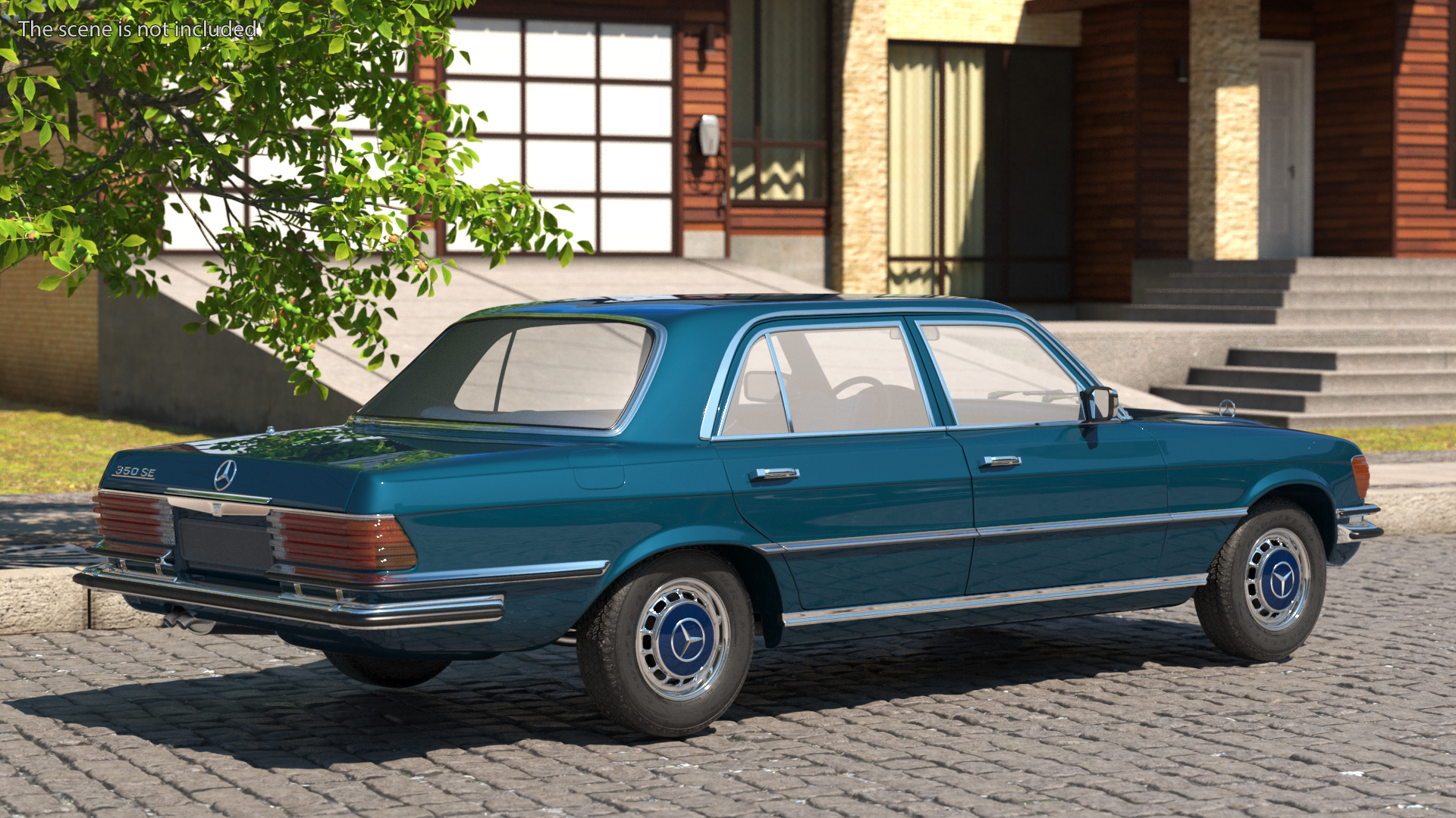 3D model Mercedes Benz 350 SE Blue