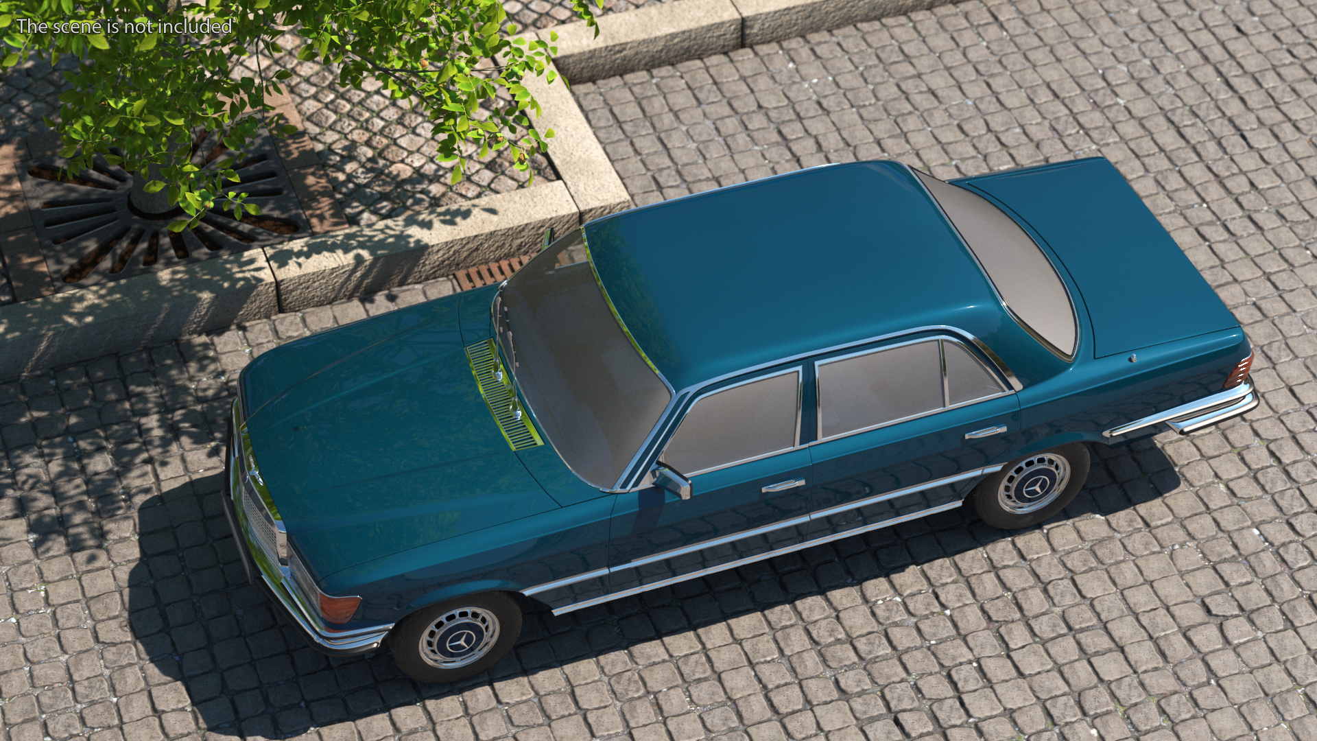 3D model Mercedes Benz 350 SE Blue