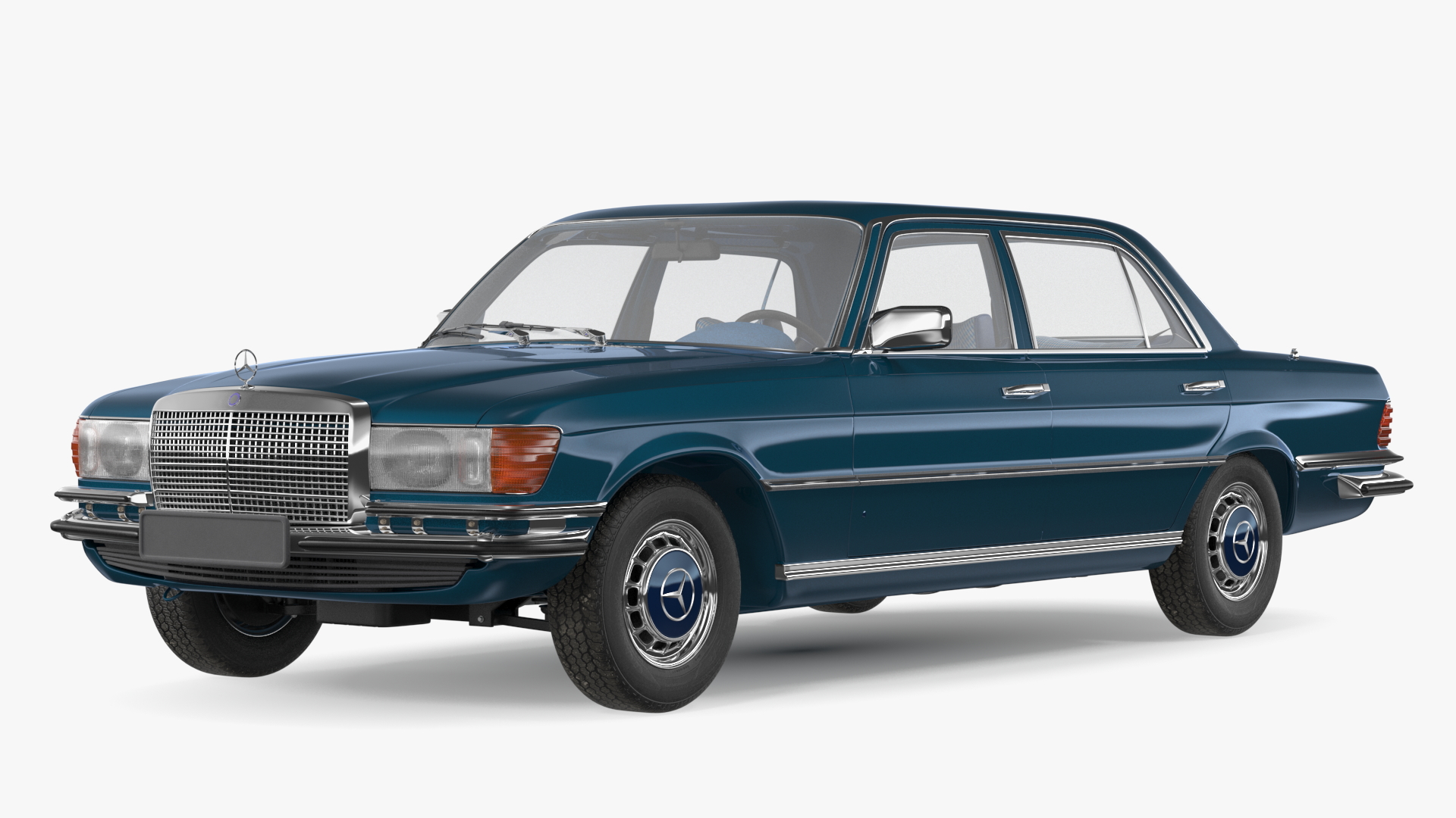 3D model Mercedes Benz 350 SE Blue