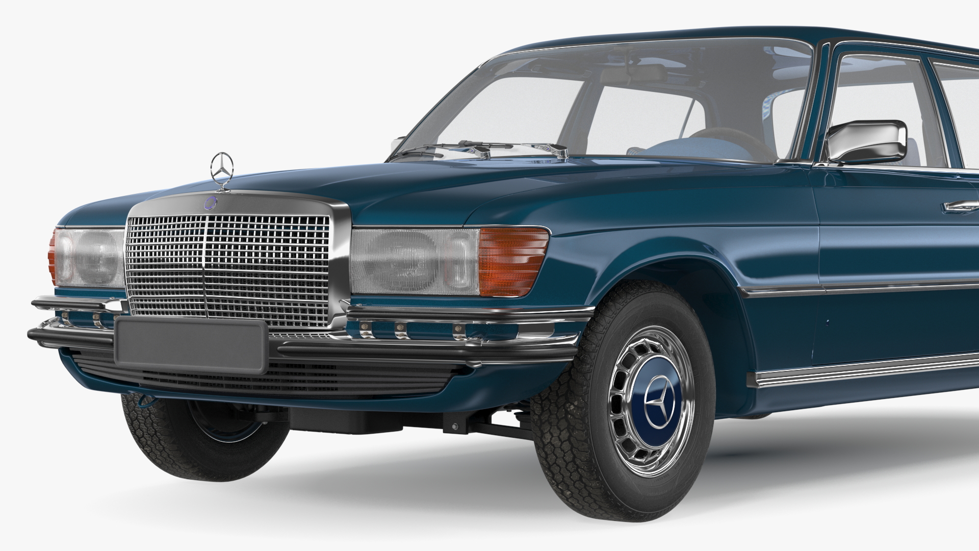 3D model Mercedes Benz 350 SE Blue