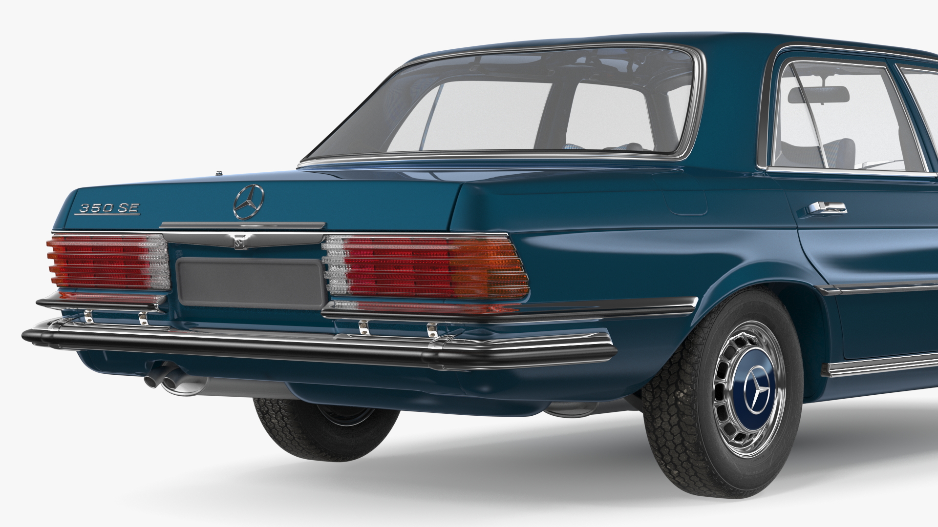 3D model Mercedes Benz 350 SE Blue