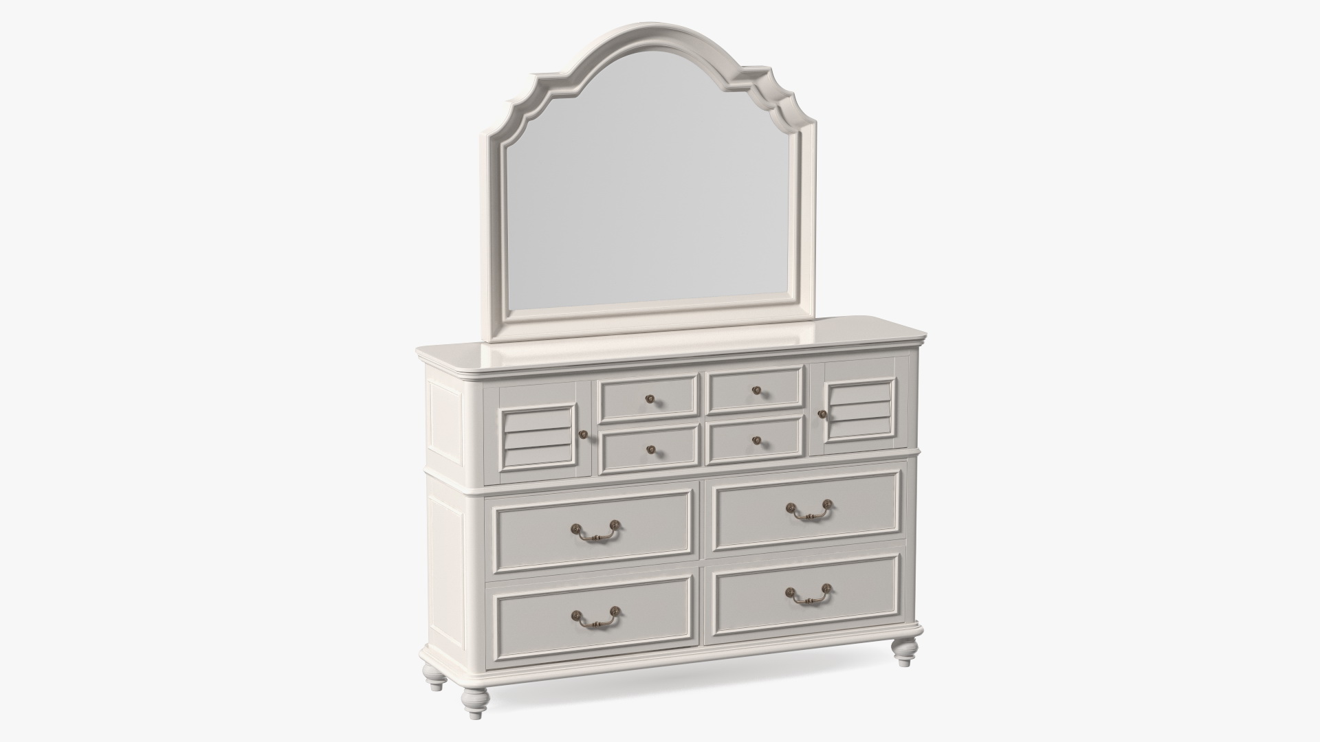 Charleston Dresser White 3D model