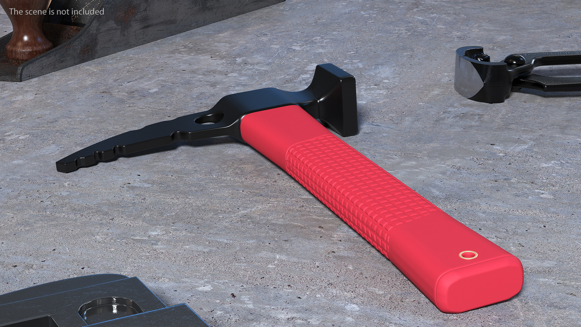 3D Rockhammer with Red Handle