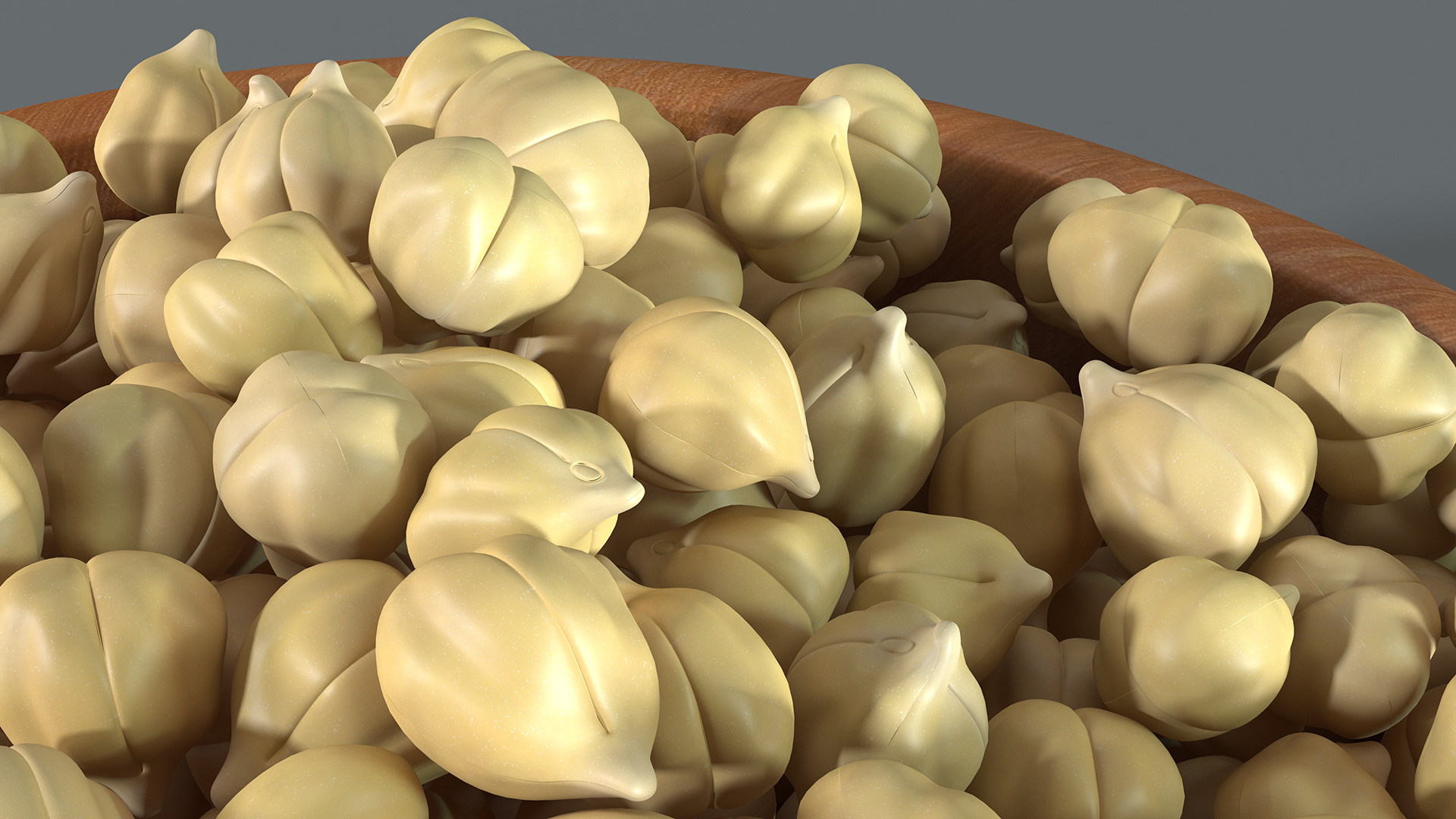 3D model Chickpeas Beans in a Bowl