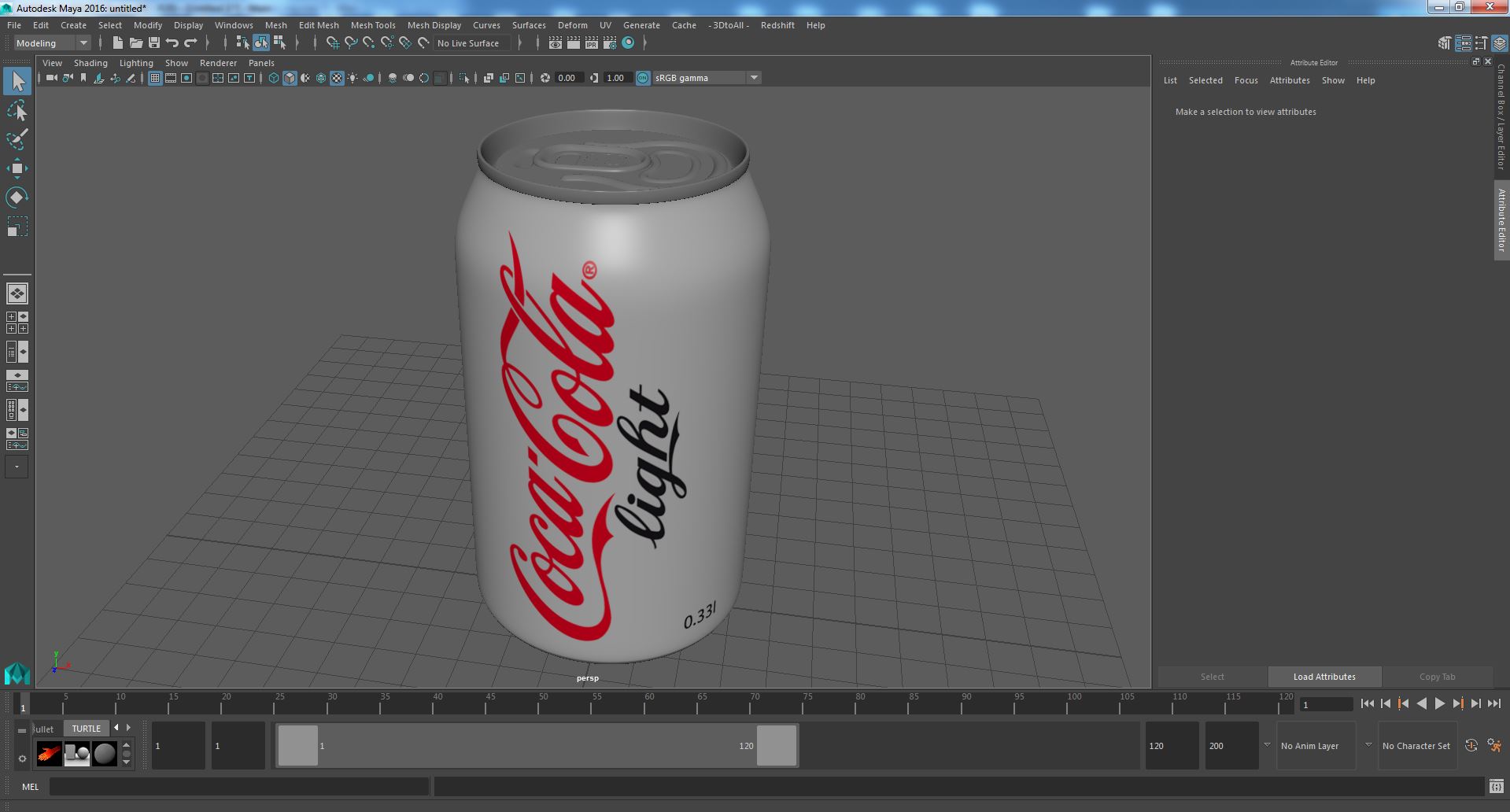 Coca Cola Light Can 3D model