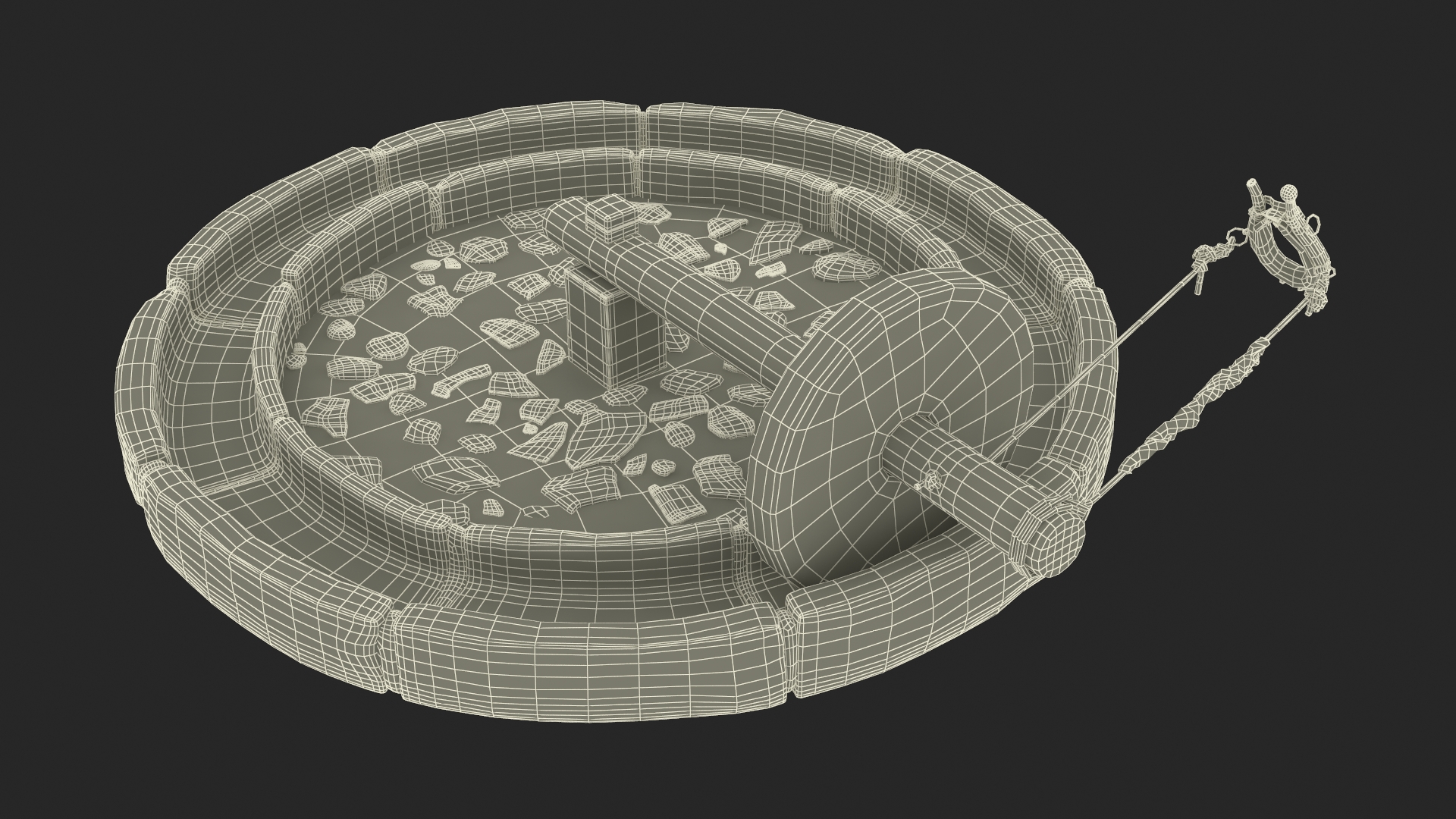 3D Historical Mill Harness model