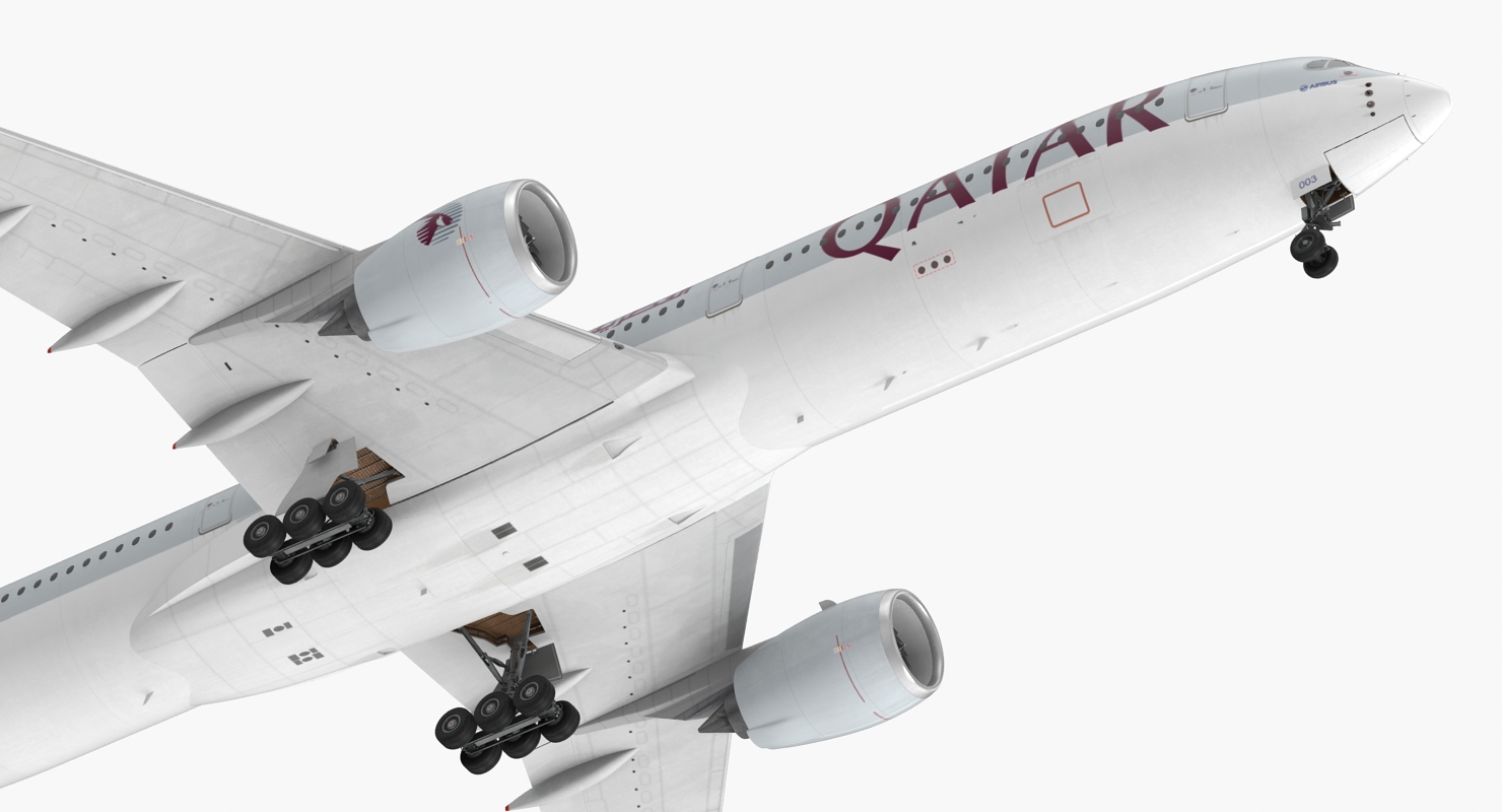 Airbus A350 1000 Qatar 3D