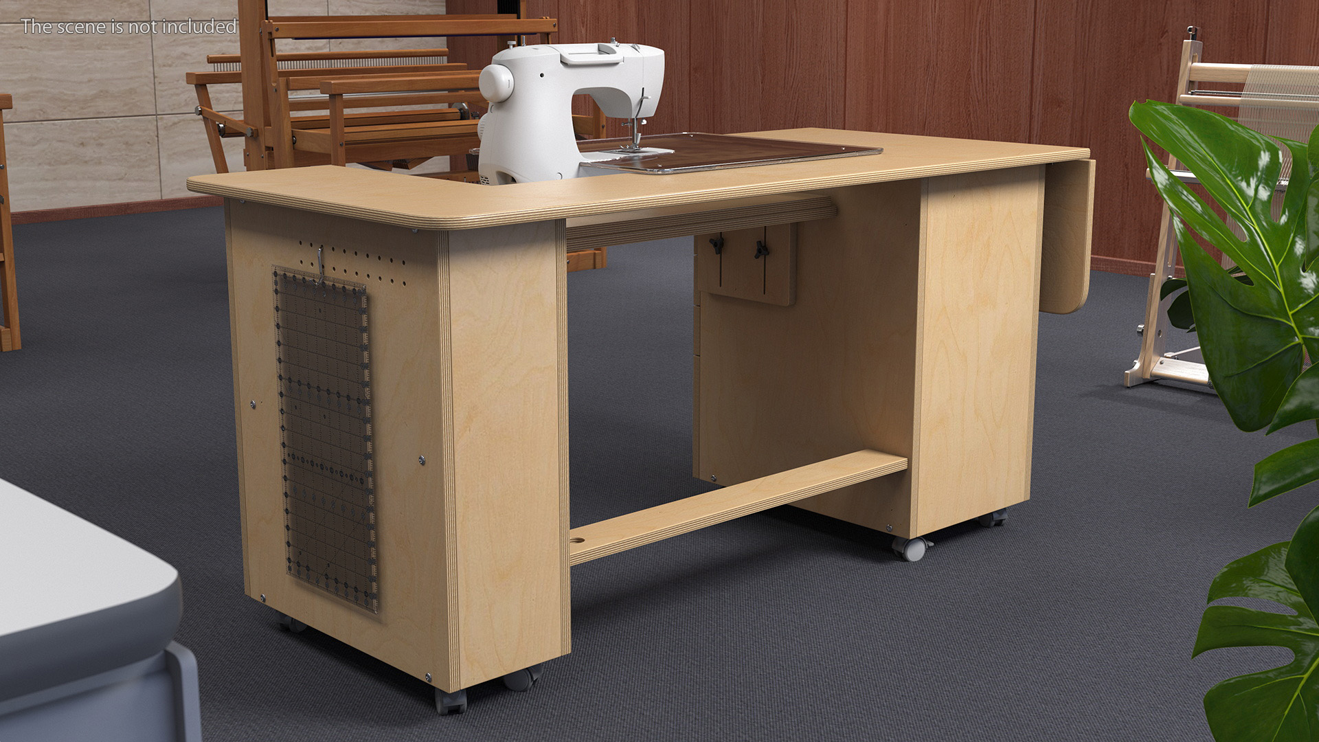 3D Horn Elements Sewing Table Unit Rigged model