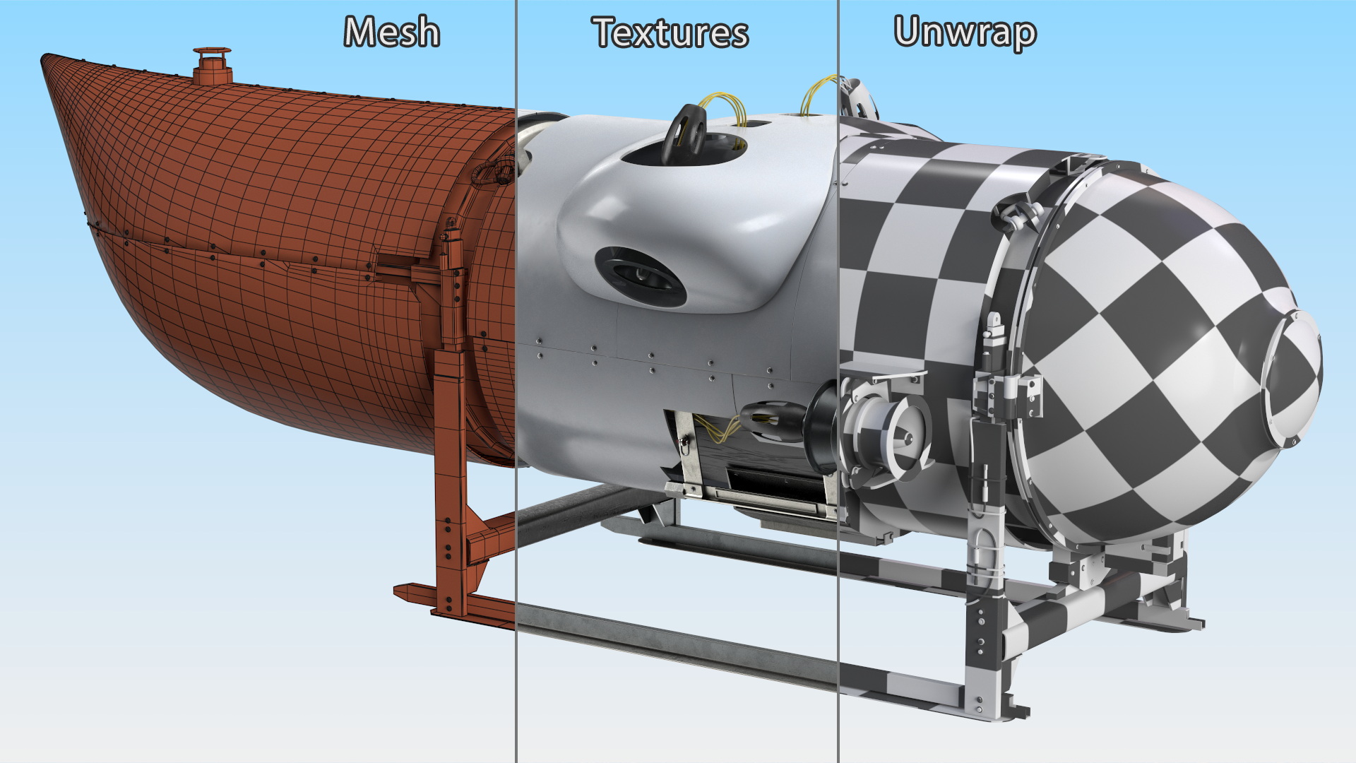 OceanGate Titan Submarine New 3D model