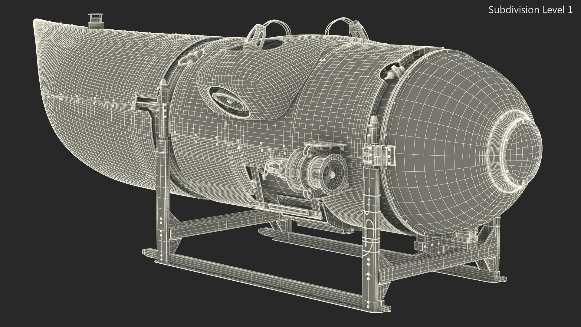 OceanGate Titan Submarine New 3D model