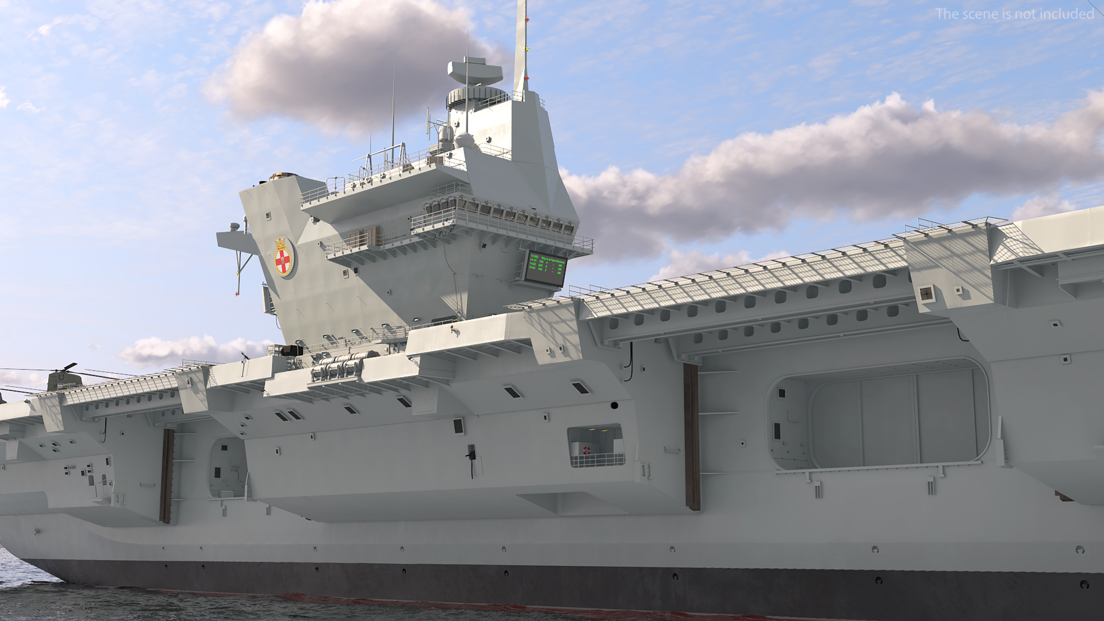 3D HMS Prince of Wales with Military Equipment model