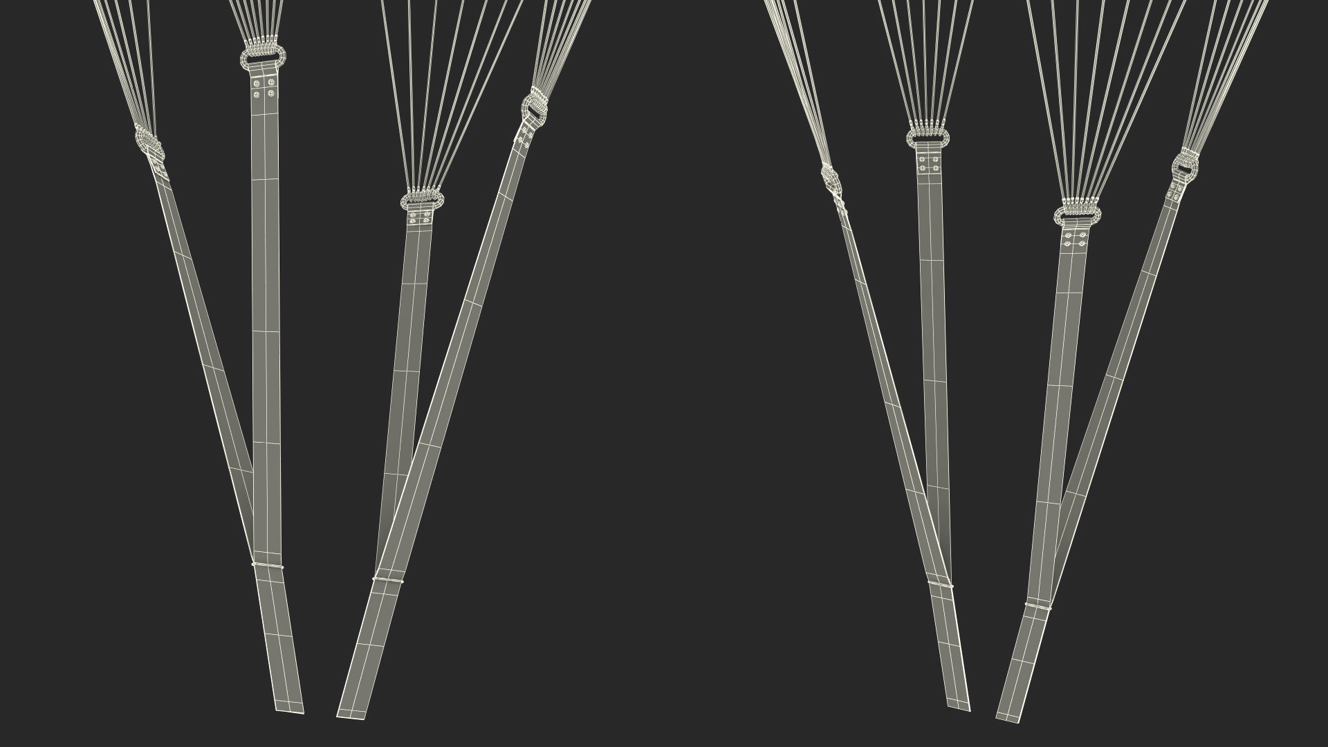 Dome Gray Parachute 3D model