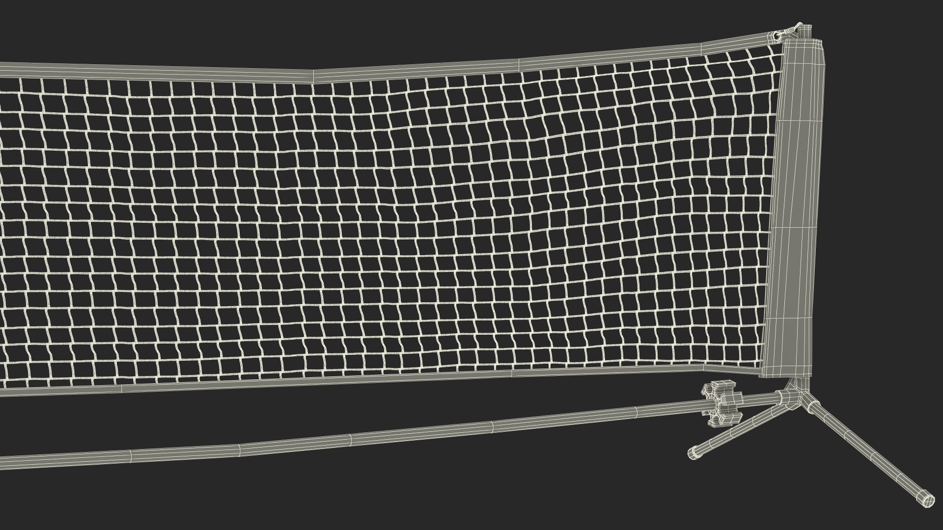 Portable Tennis Net 3D model