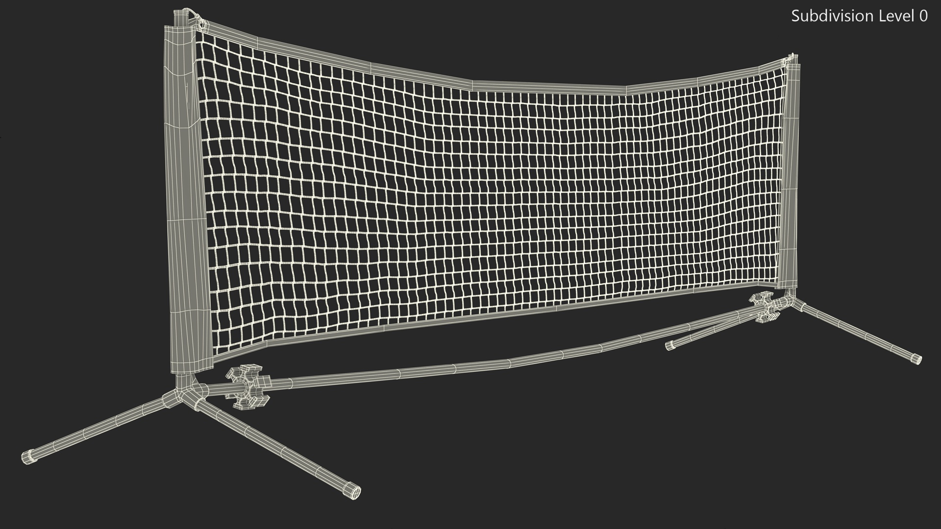 Portable Tennis Net 3D model