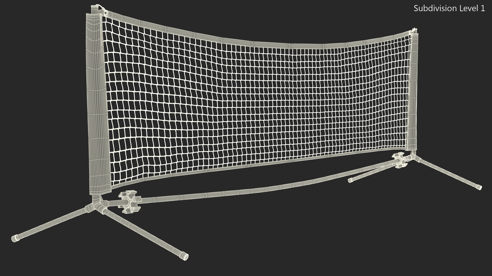 Portable Tennis Net 3D model