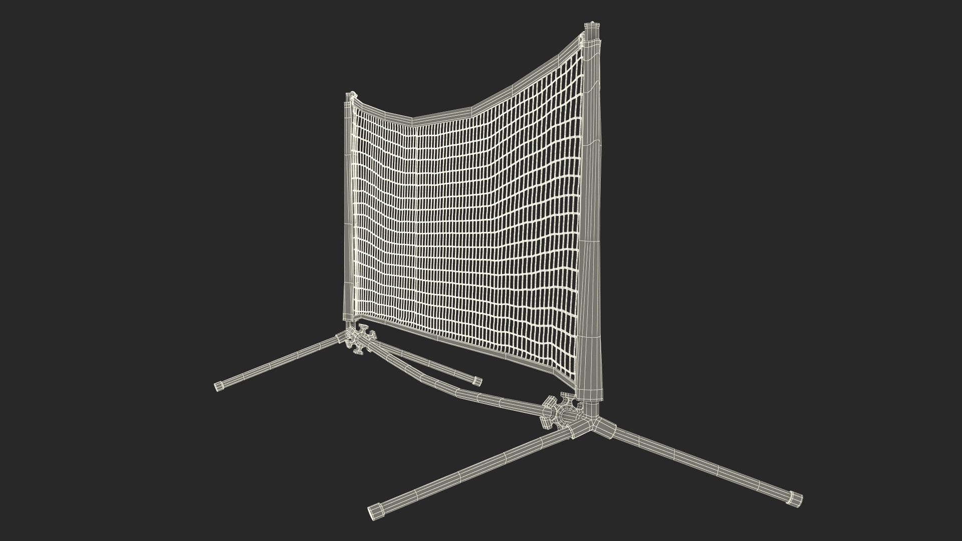 Portable Tennis Net 3D model