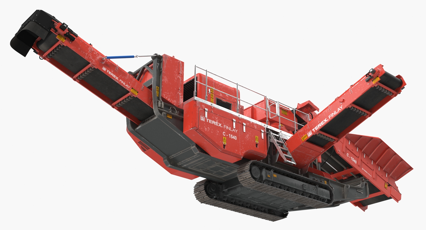 Terex Finlay Hydraulic Cone Crusher Machine Dirty 3D model