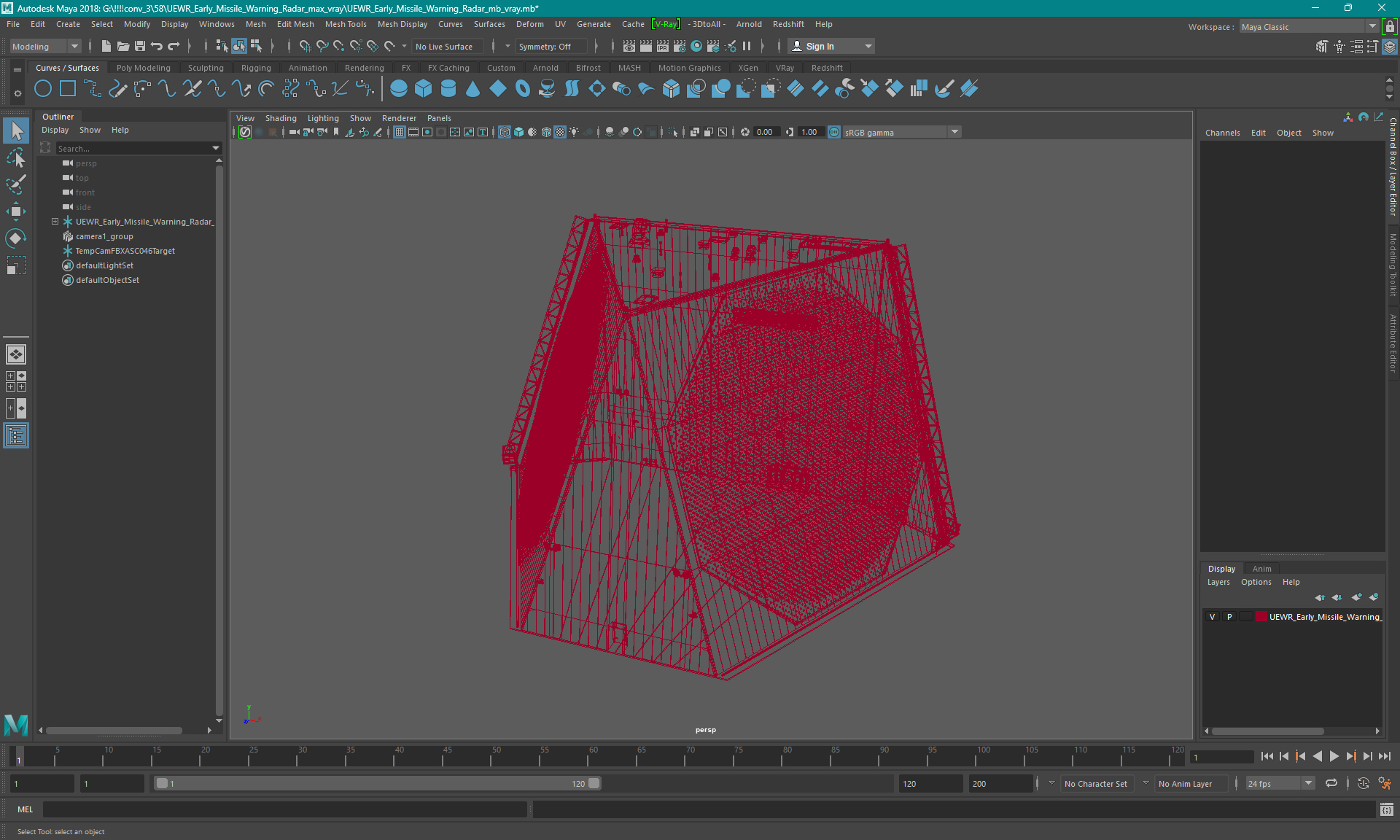 UEWR Early Missile Warning Radar 3D