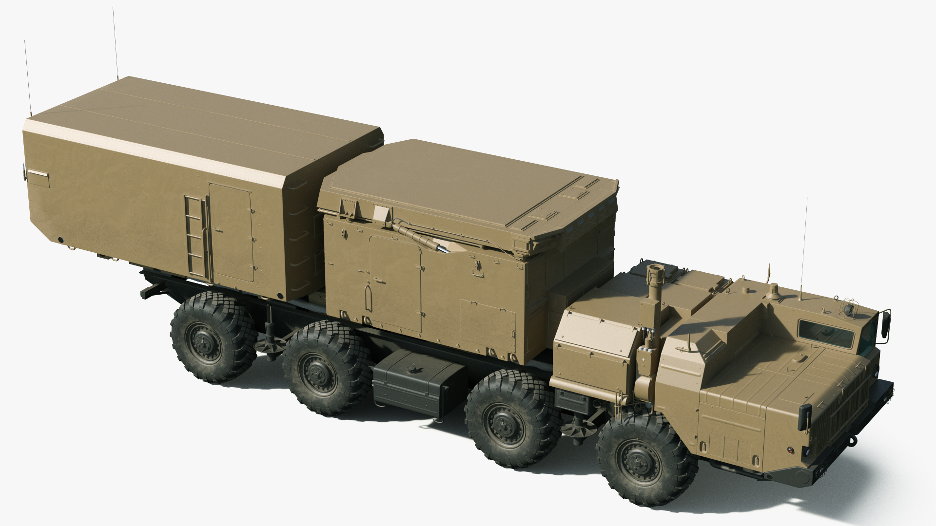 3D Desert Flap Lid B Tracking and Missile Guidance Radar model