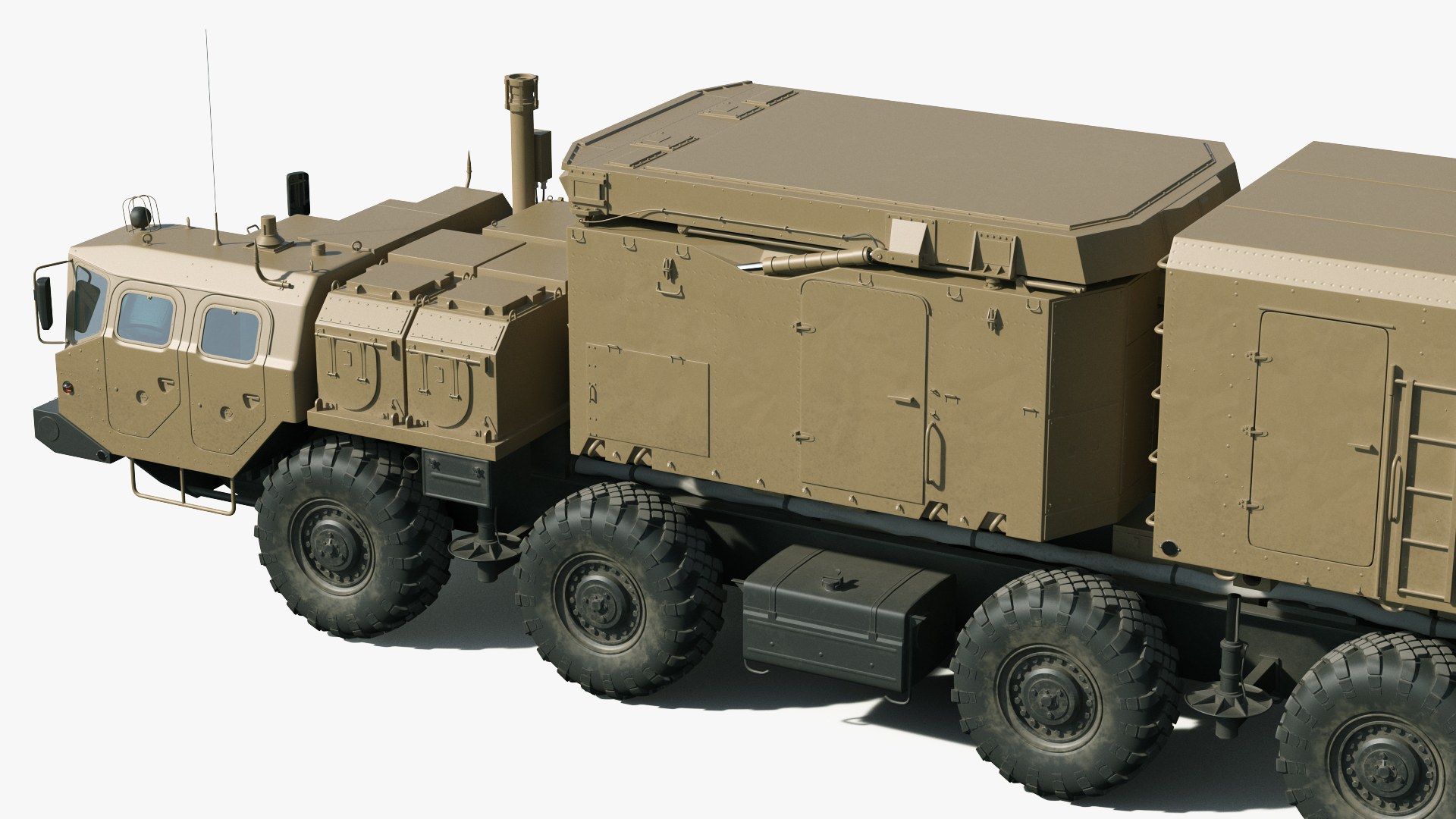 3D Desert Flap Lid B Tracking and Missile Guidance Radar model