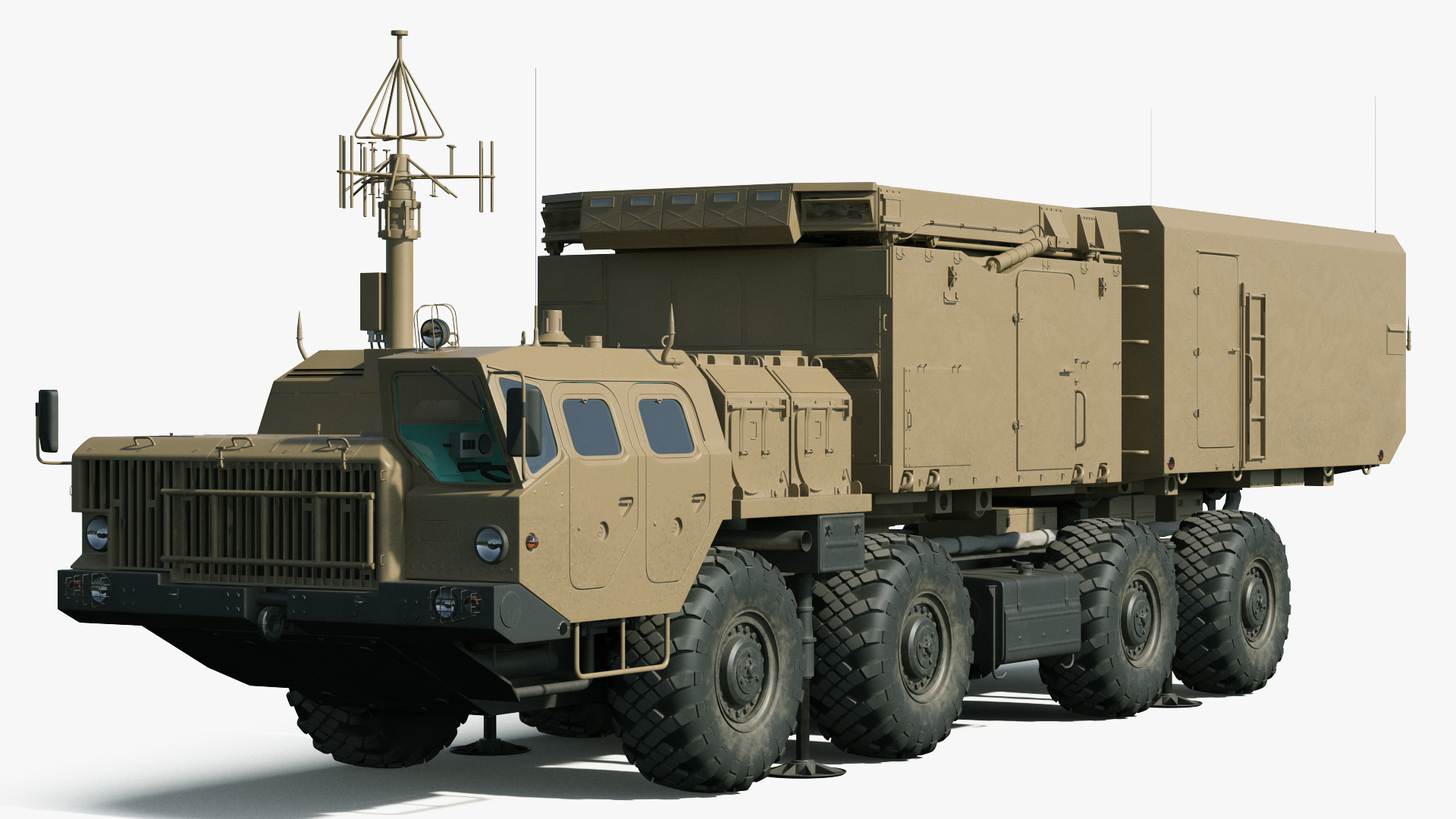 3D Desert Flap Lid B Tracking and Missile Guidance Radar model