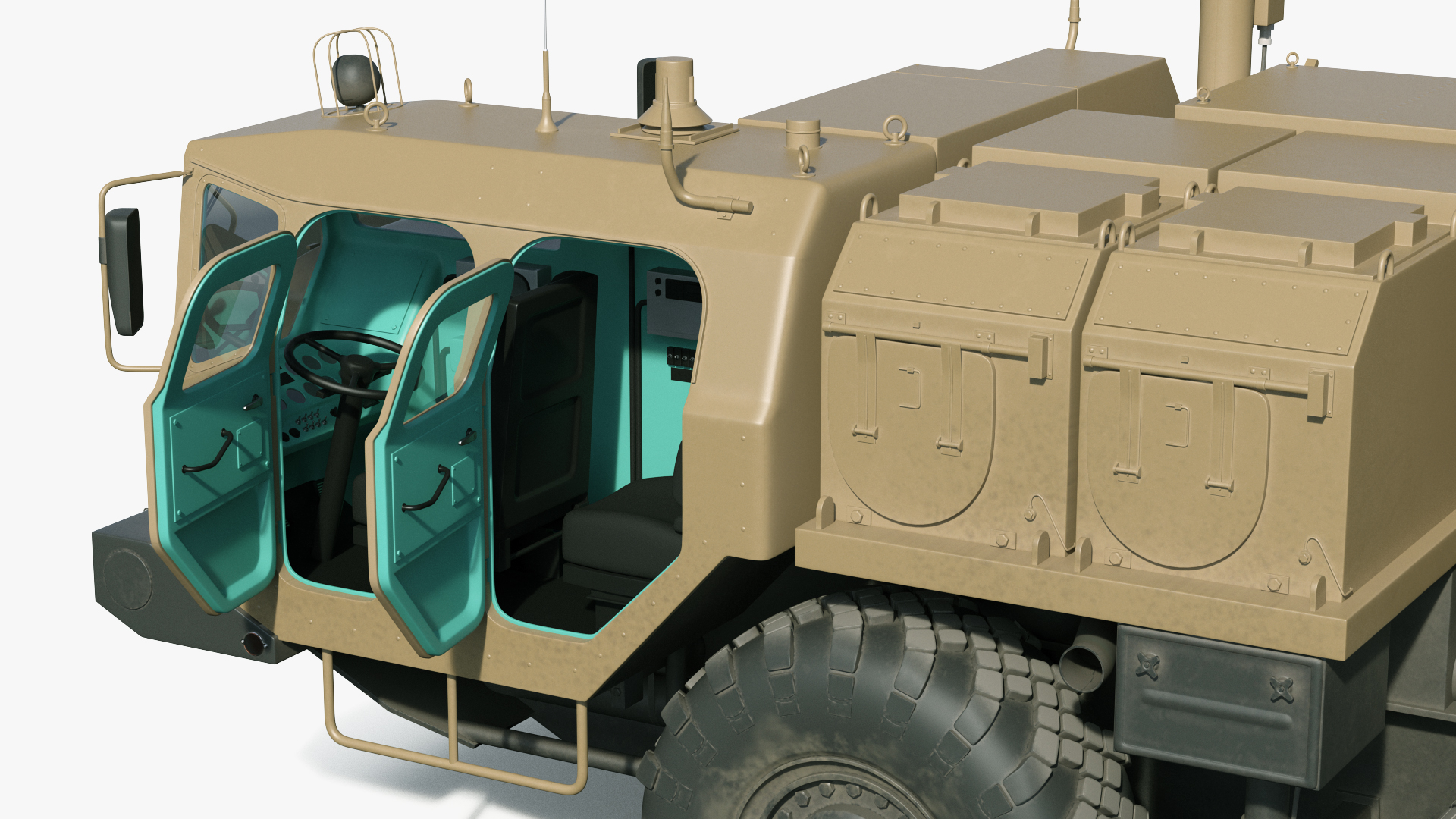 3D Desert Flap Lid B Tracking and Missile Guidance Radar model