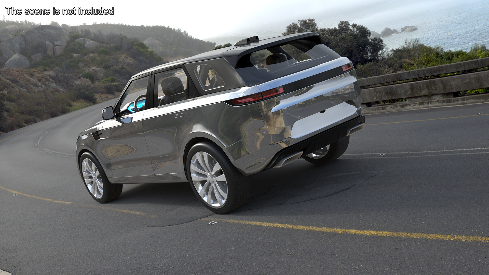 3D Luxury Sport SUV Grey