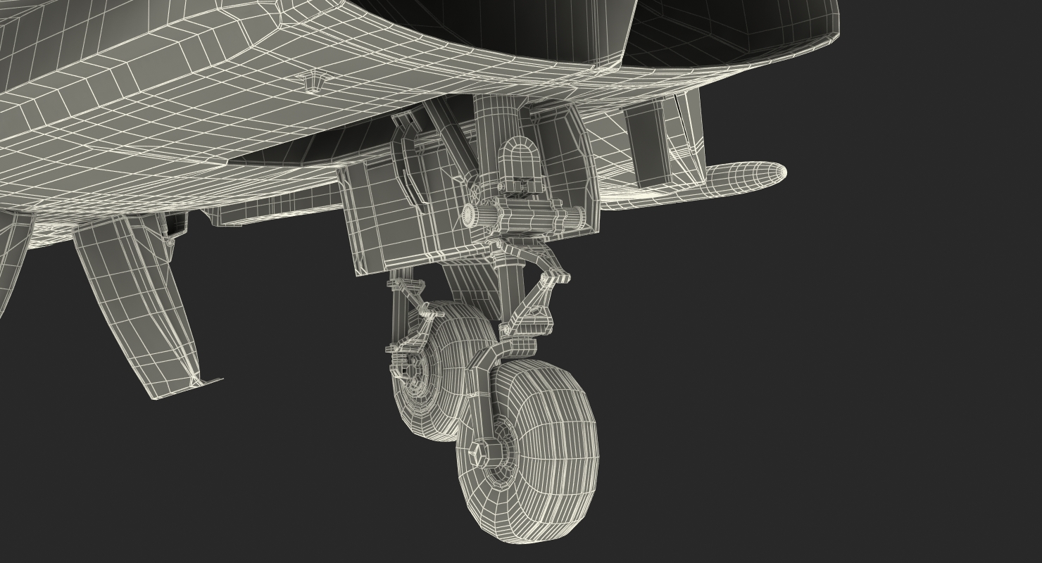 Fighter Eurofighter Typhoon Rigged 3D model