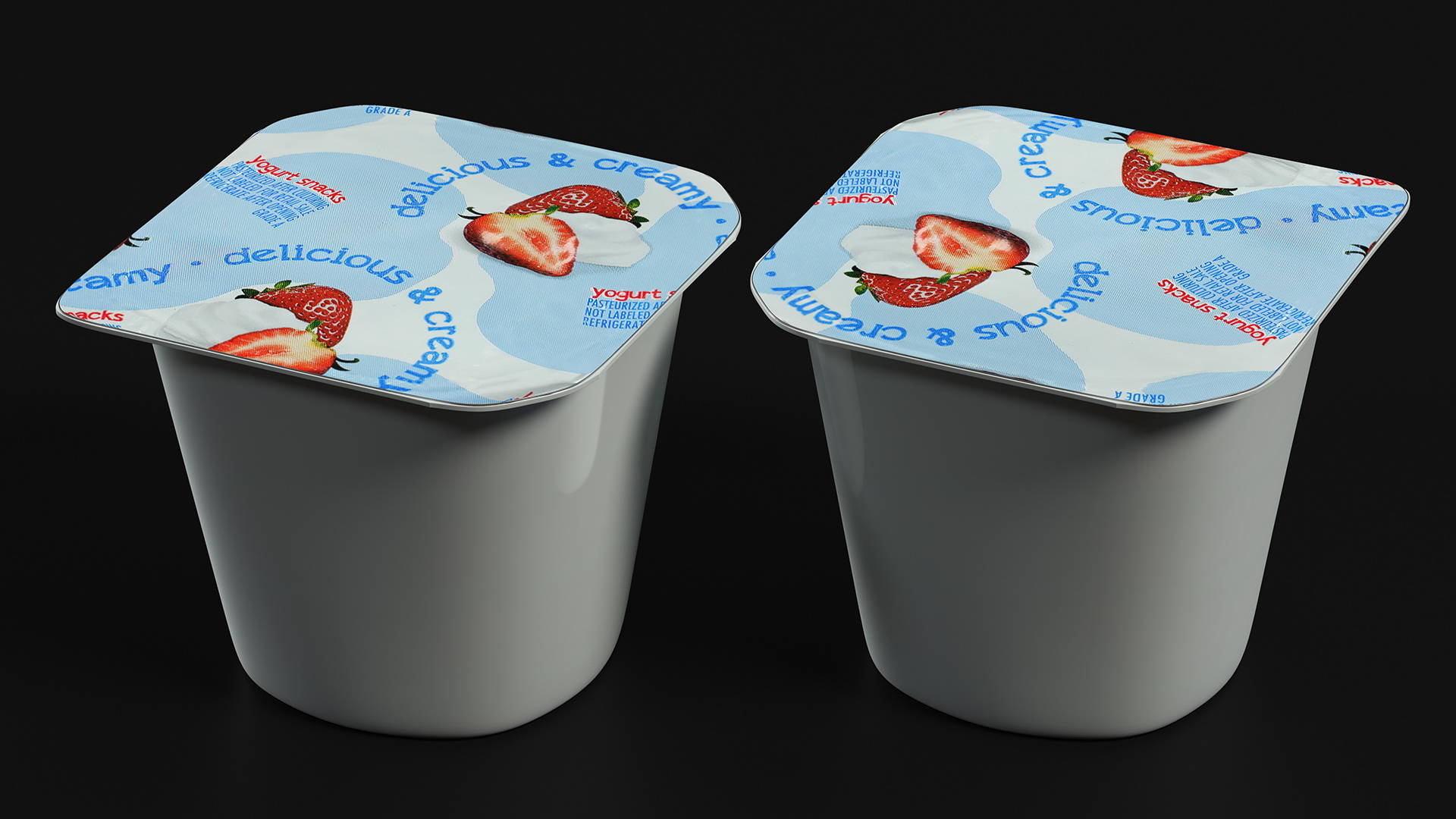 Strawberry Yogurt Gerber 3D model