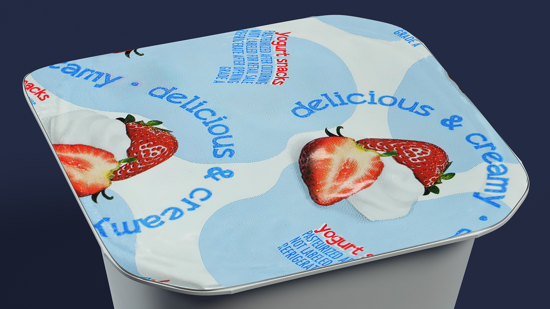 Strawberry Yogurt Gerber 3D model