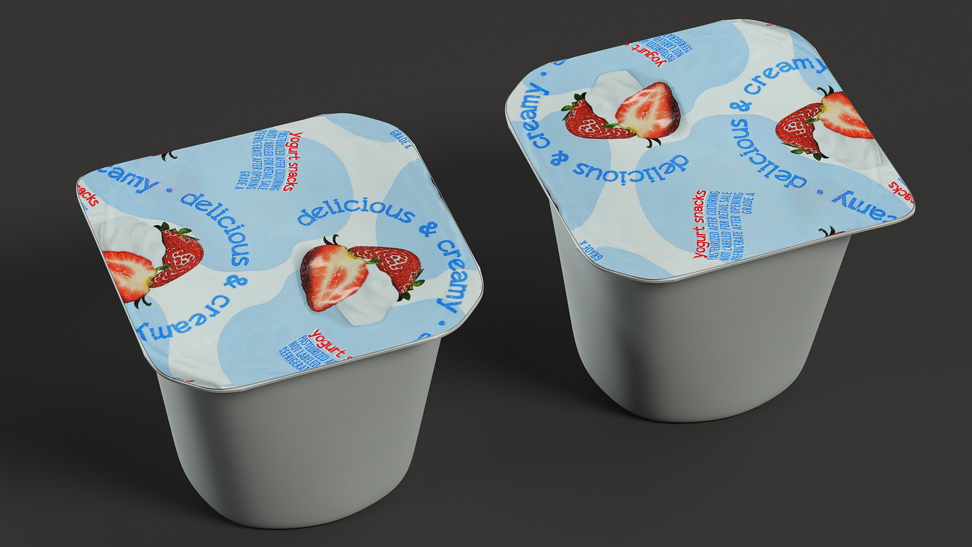 Strawberry Yogurt Gerber 3D model