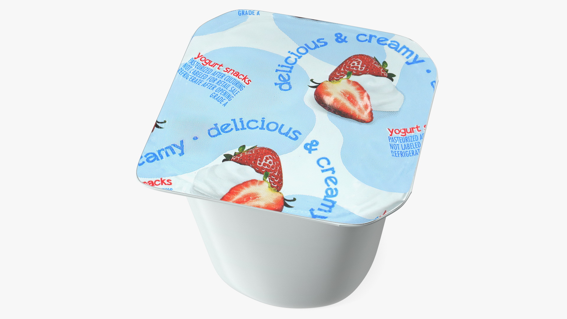 Strawberry Yogurt Gerber 3D model