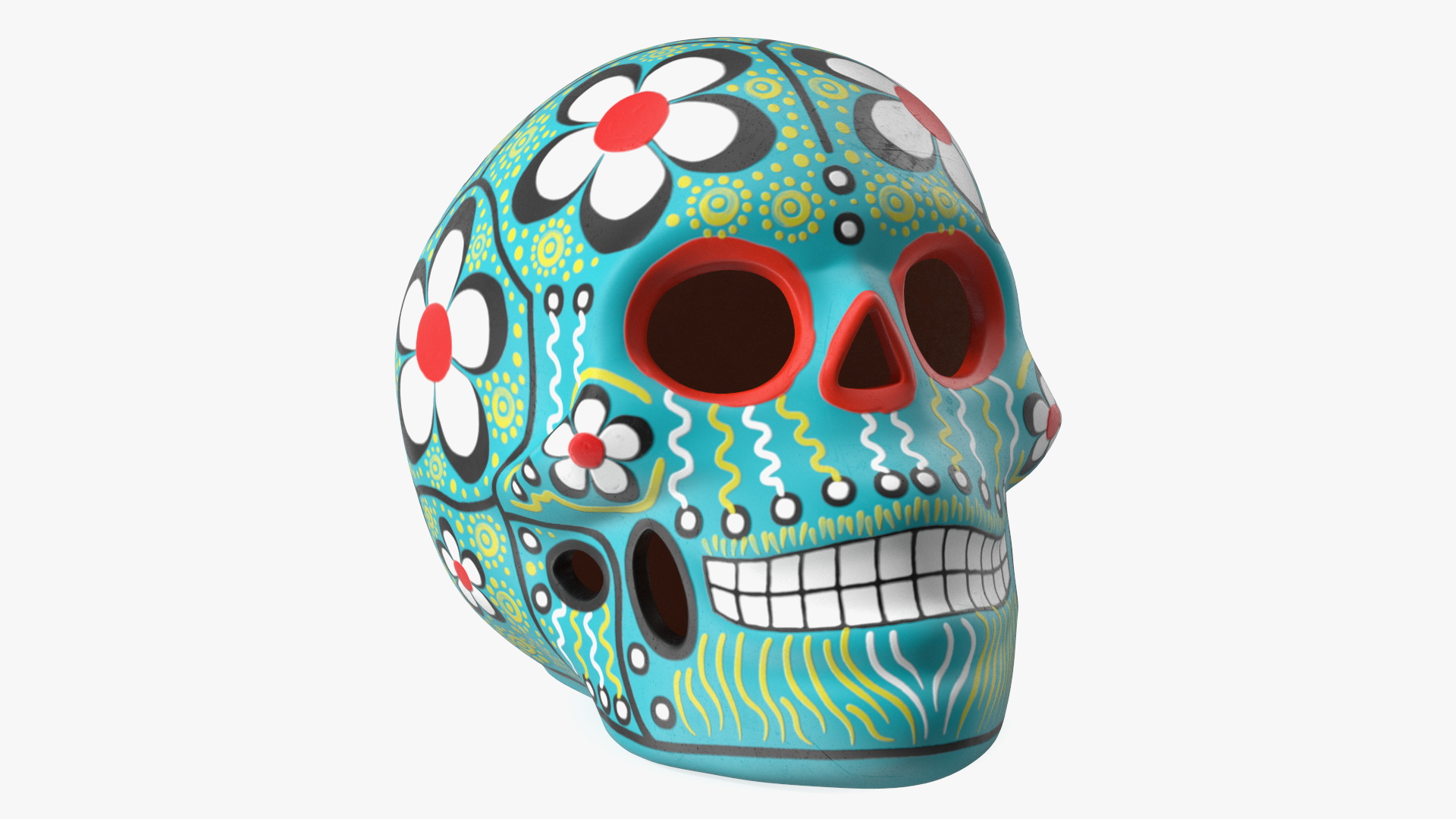 3D Calavera Flor de Vida