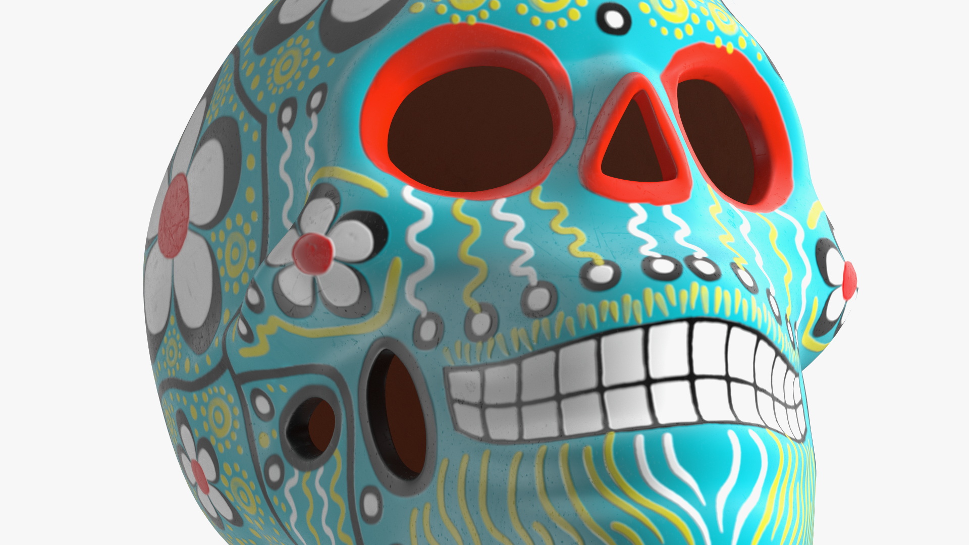 3D Calavera Flor de Vida