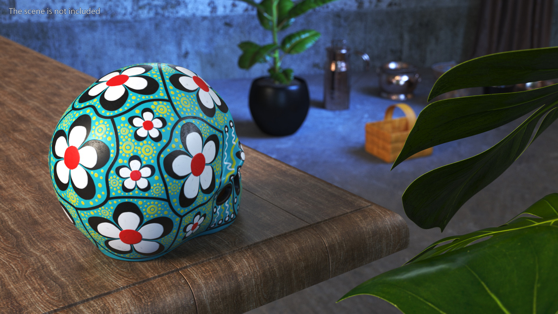 3D Calavera Flor de Vida