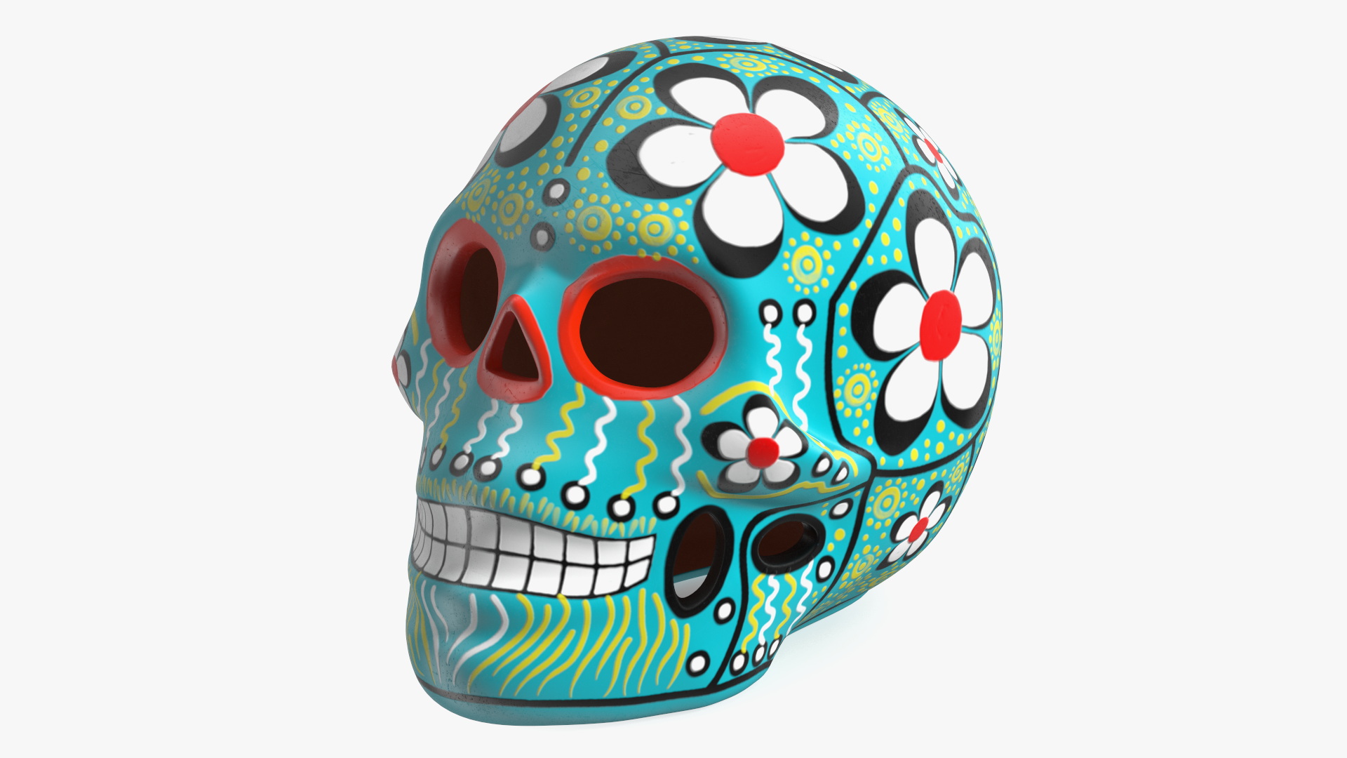 3D Calavera Flor de Vida